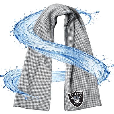 Las Vegas Raiders ActionHeat AlphaCool Mesh Instant Cooling Towel