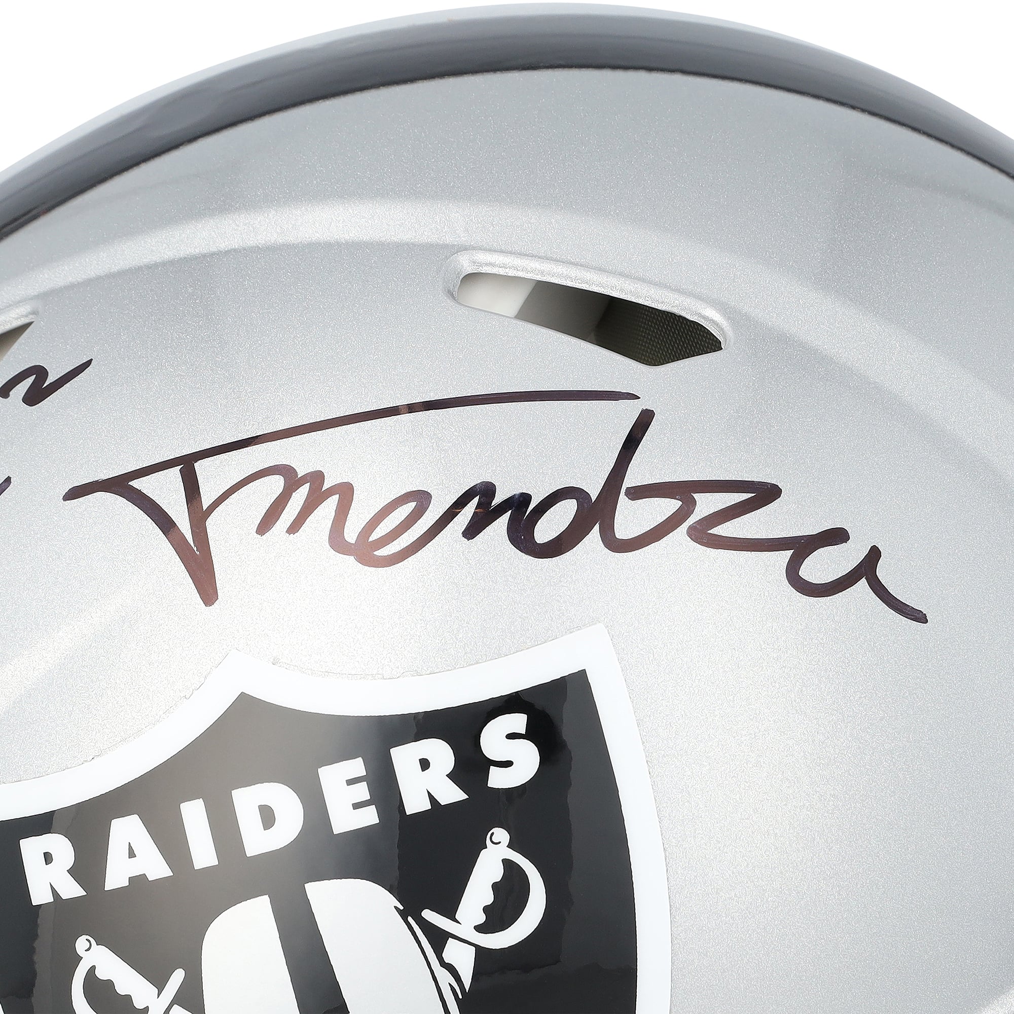Ashton Jeanty & Fernando Mendoza Las Vegas Raiders Autographed Riddell Speed Authentic Helmet