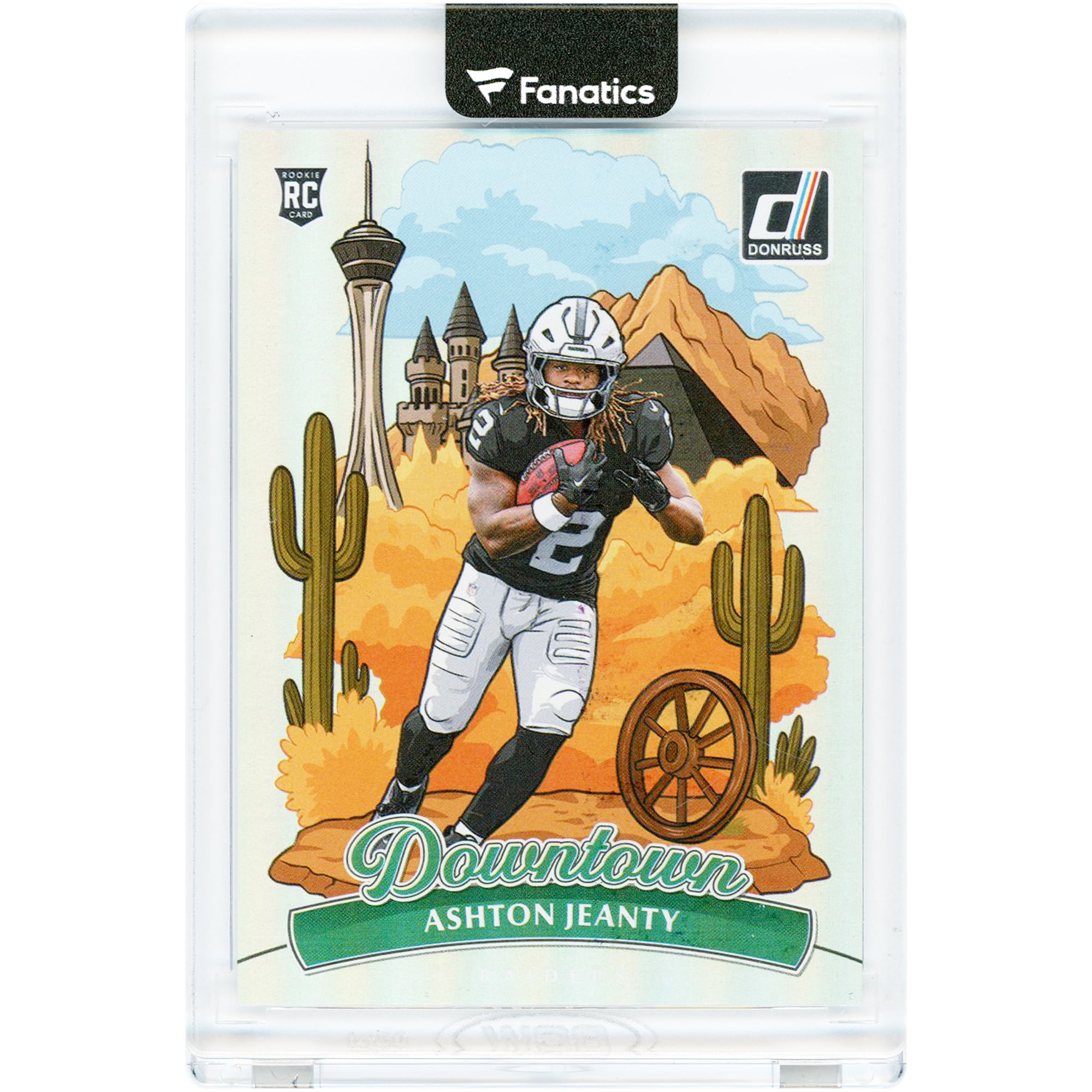 Ashton Jeanty Las Vegas Raiders 2025 Panini Donruss Downtown! #11 Rookie Card