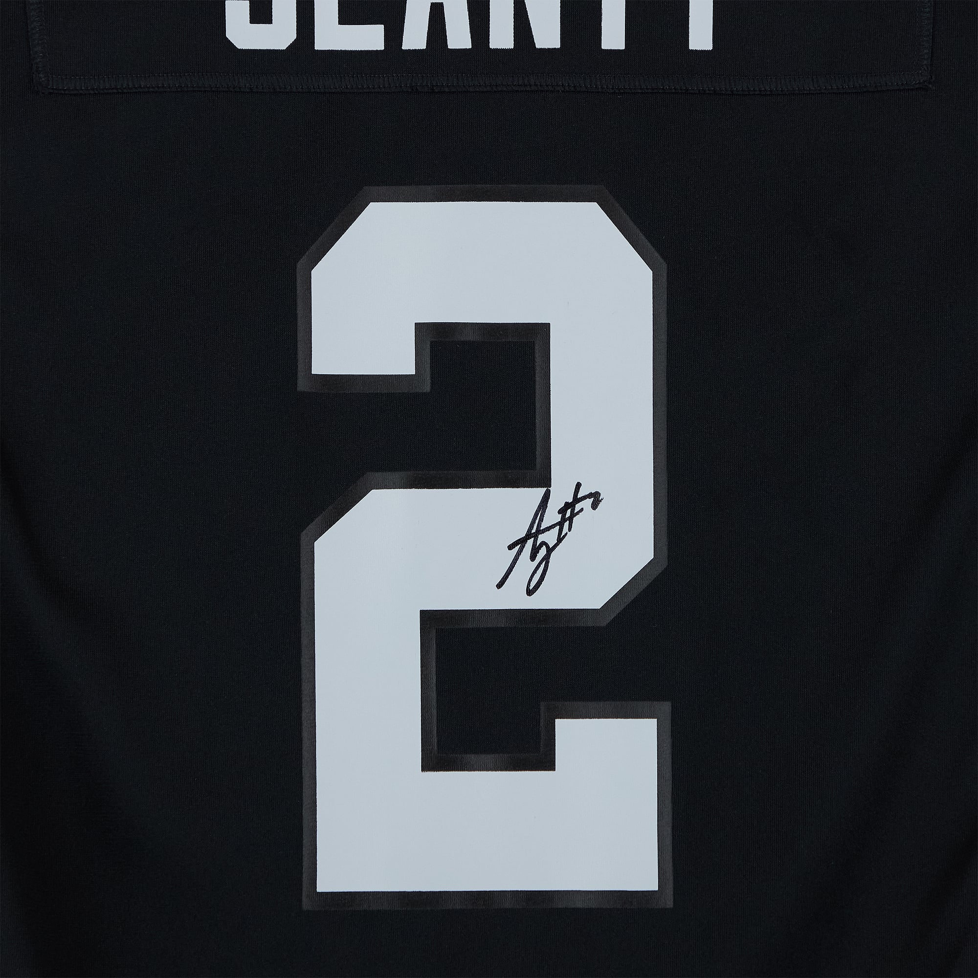 Maillot Nike Vapor Fuse noir en édition limitée, autographié par Ashton Jeanty des Raiders de Las Vegas