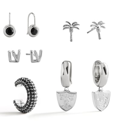 BaubleBar Las Vegas Raiders Mixed Earring Set
