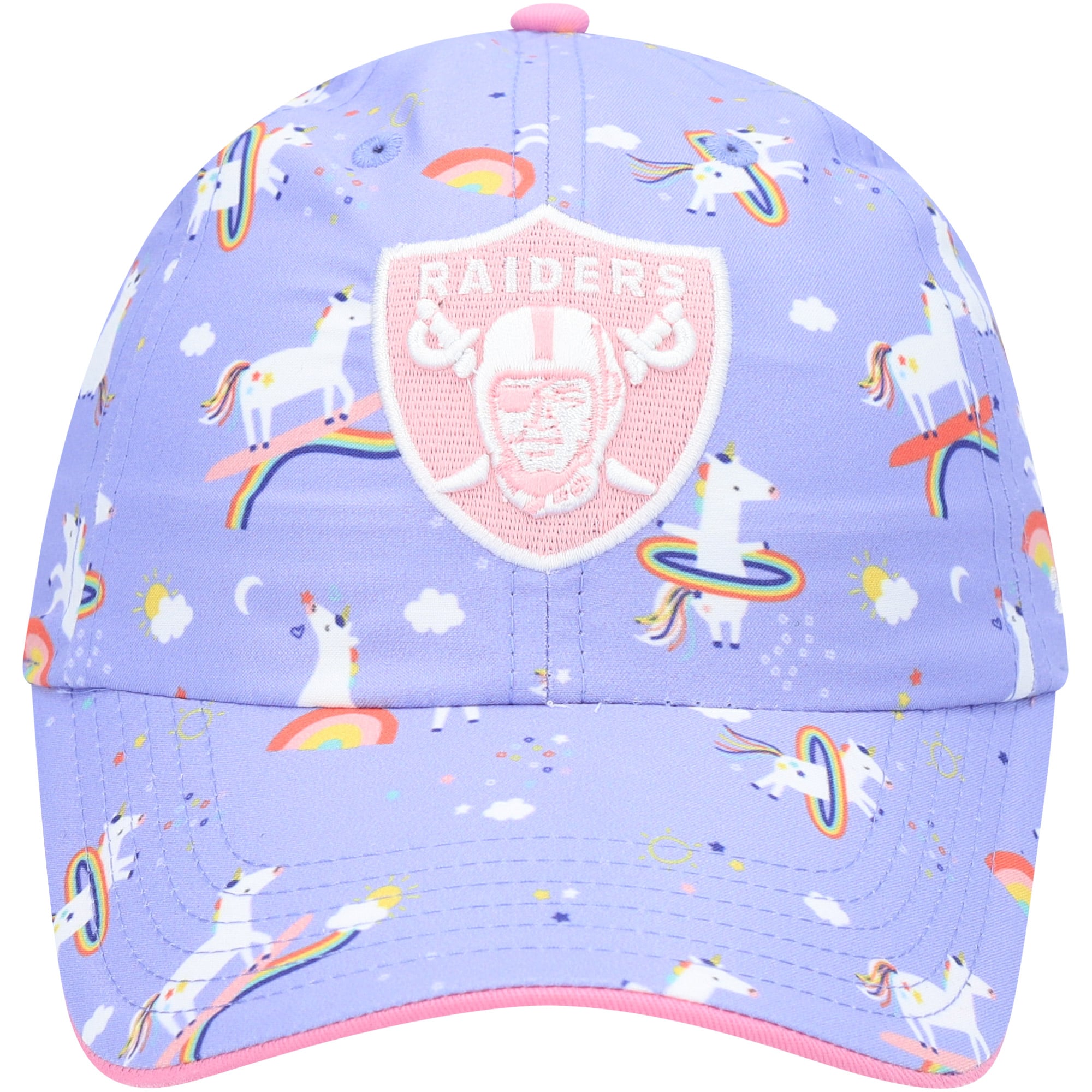 Chapeau ajustable Licorne violet Las Vegas Raiders pour filles (taille 47)