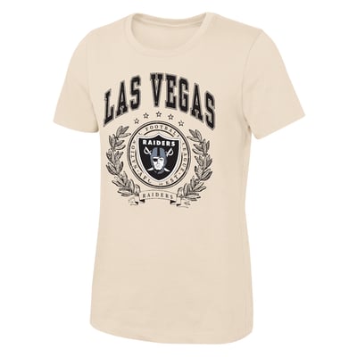  Las Vegas Raiders Outerstuff Girls Youth Undefeated T-Shirt - Natural