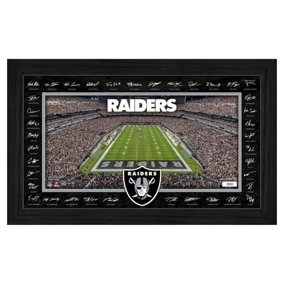 Las Vegas Raiders Highland Mint 12" x 20" 2026 Signature Gridiron Panoramic Framed Photo
