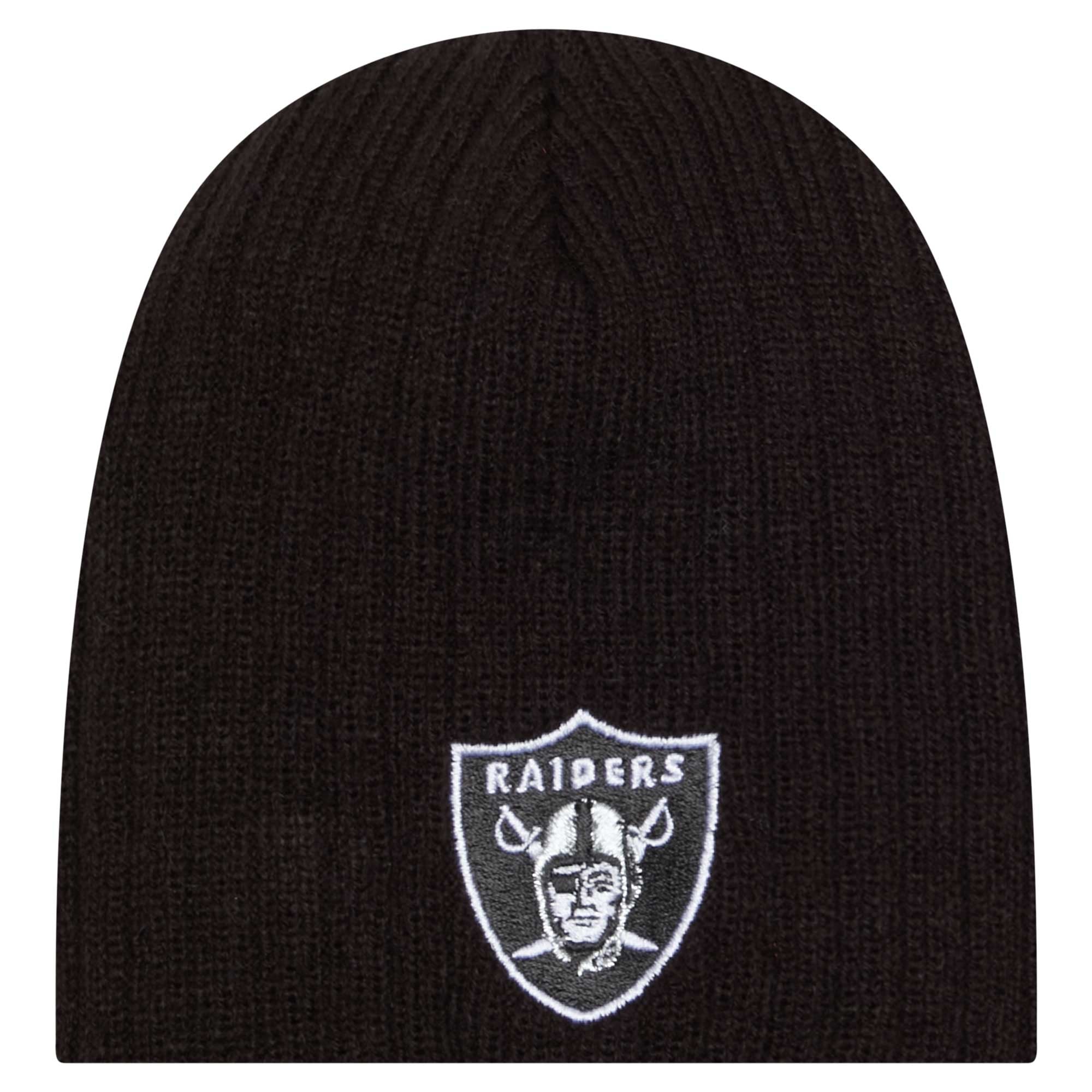 Bonnet en tricot mini noir Las Vegas Raiders de New Era pour bébé