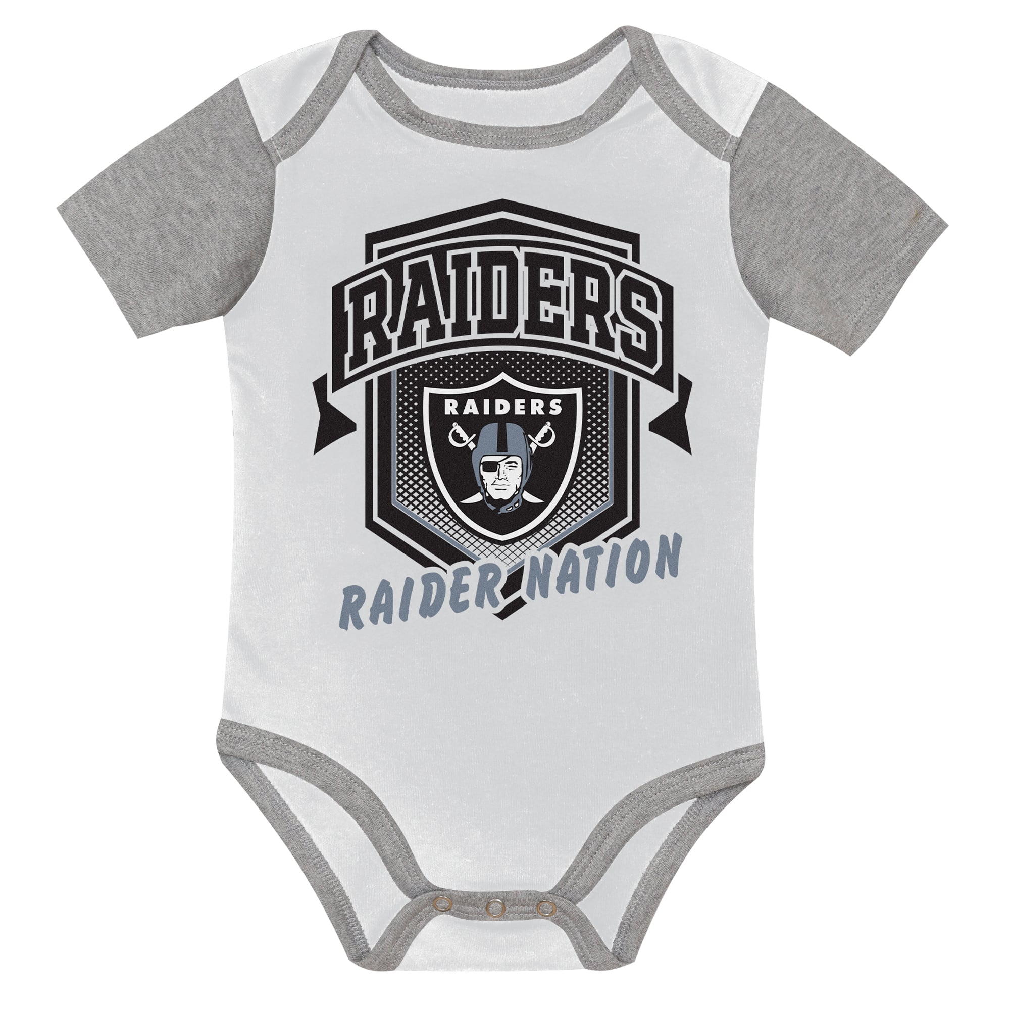 Infant Outerstuff Las Vegas Raiders First Round Pick 3-Piece Bodysuit Set
