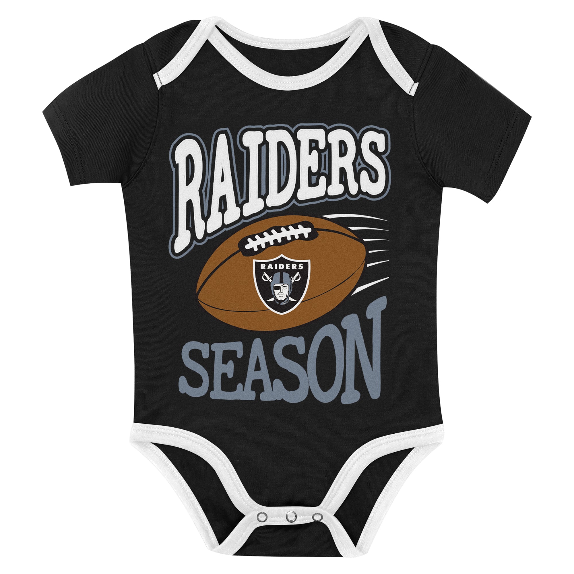 Infant Outerstuff Las Vegas Raiders First Round Pick 3-Piece Bodysuit Set