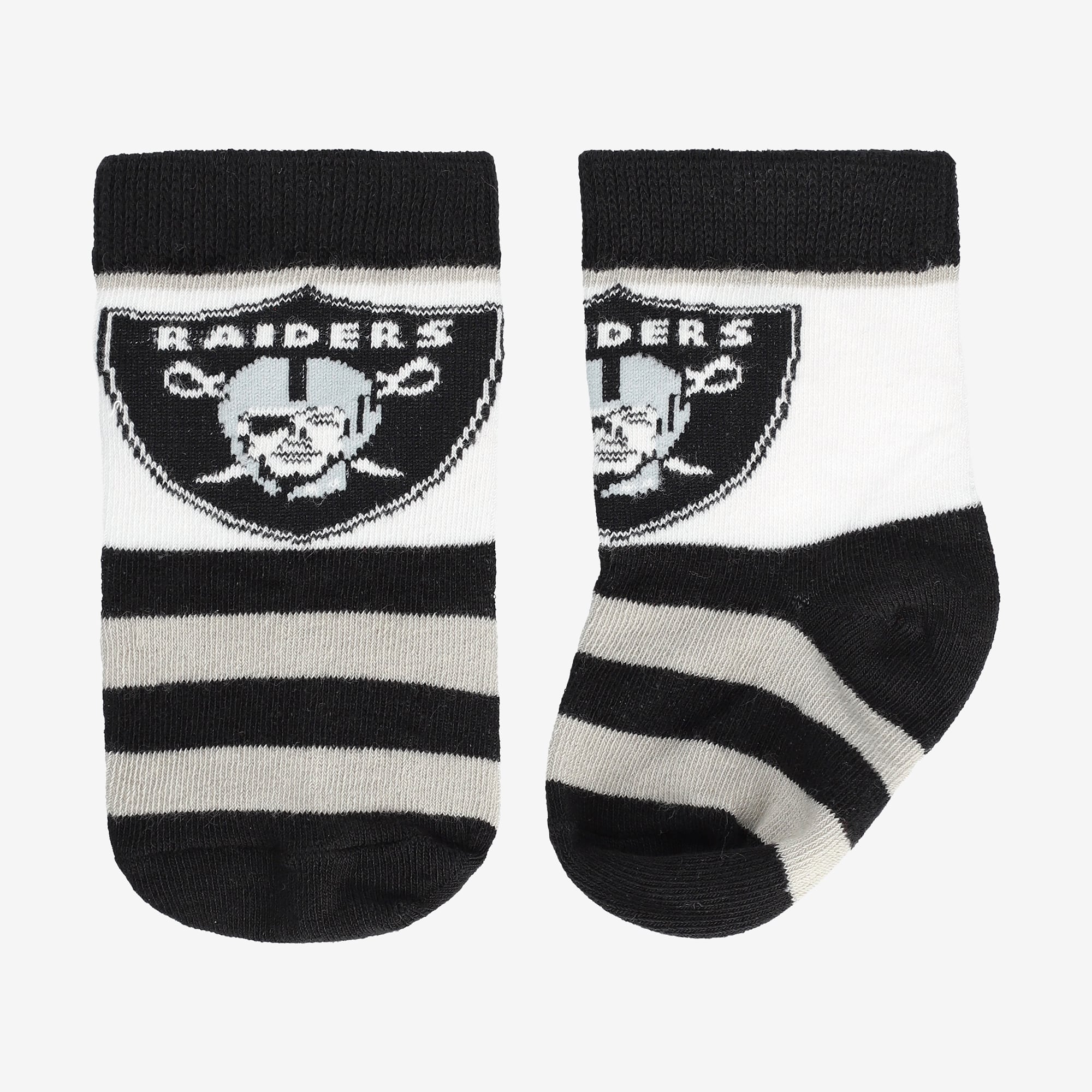 Infant Starter  Black Las Vegas Raiders Rugby Block Socks