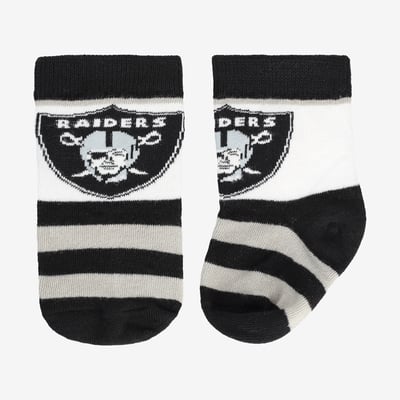  Las Vegas Raiders Starter Infant Rugby Block Socks - Black