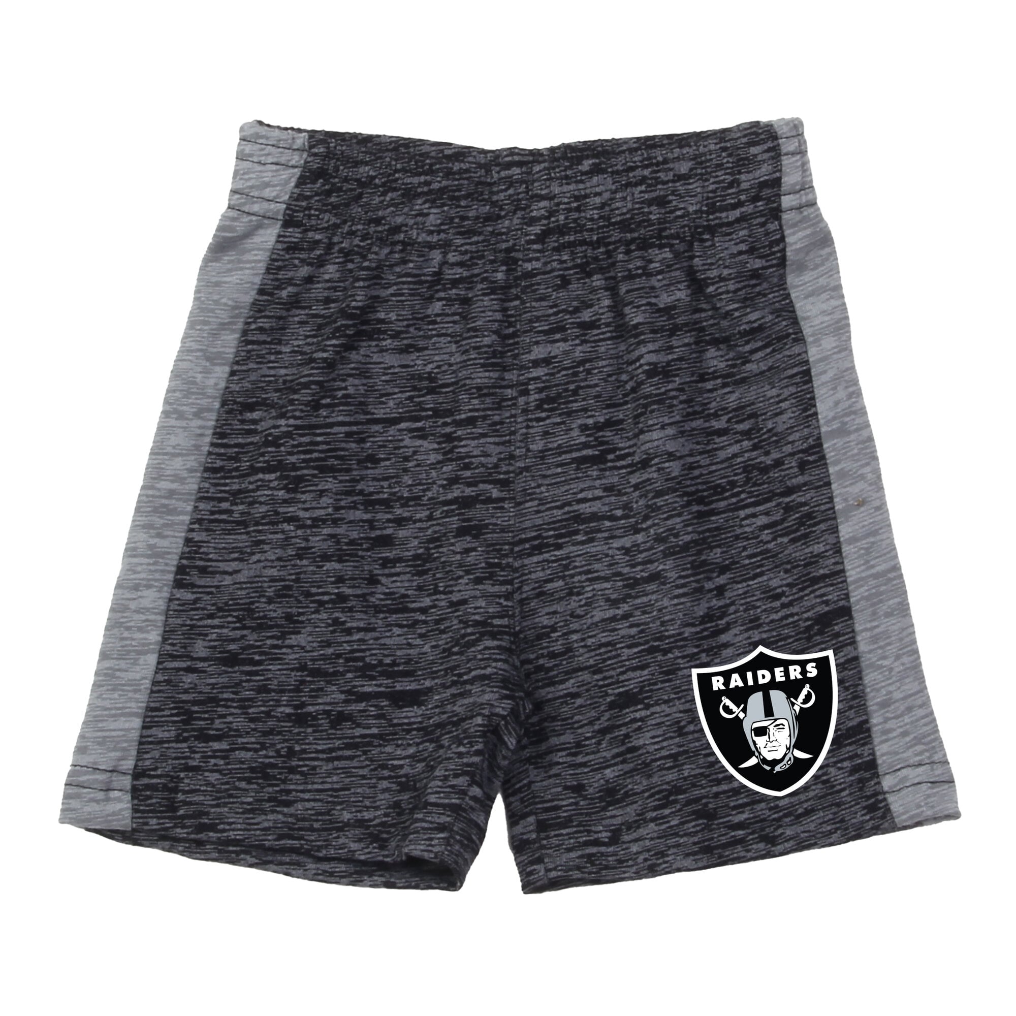 Infant Wes & Willy Charcoal/Black Las Vegas Raiders Cloudy Yard Hopper Bodysuit Shorts Set
