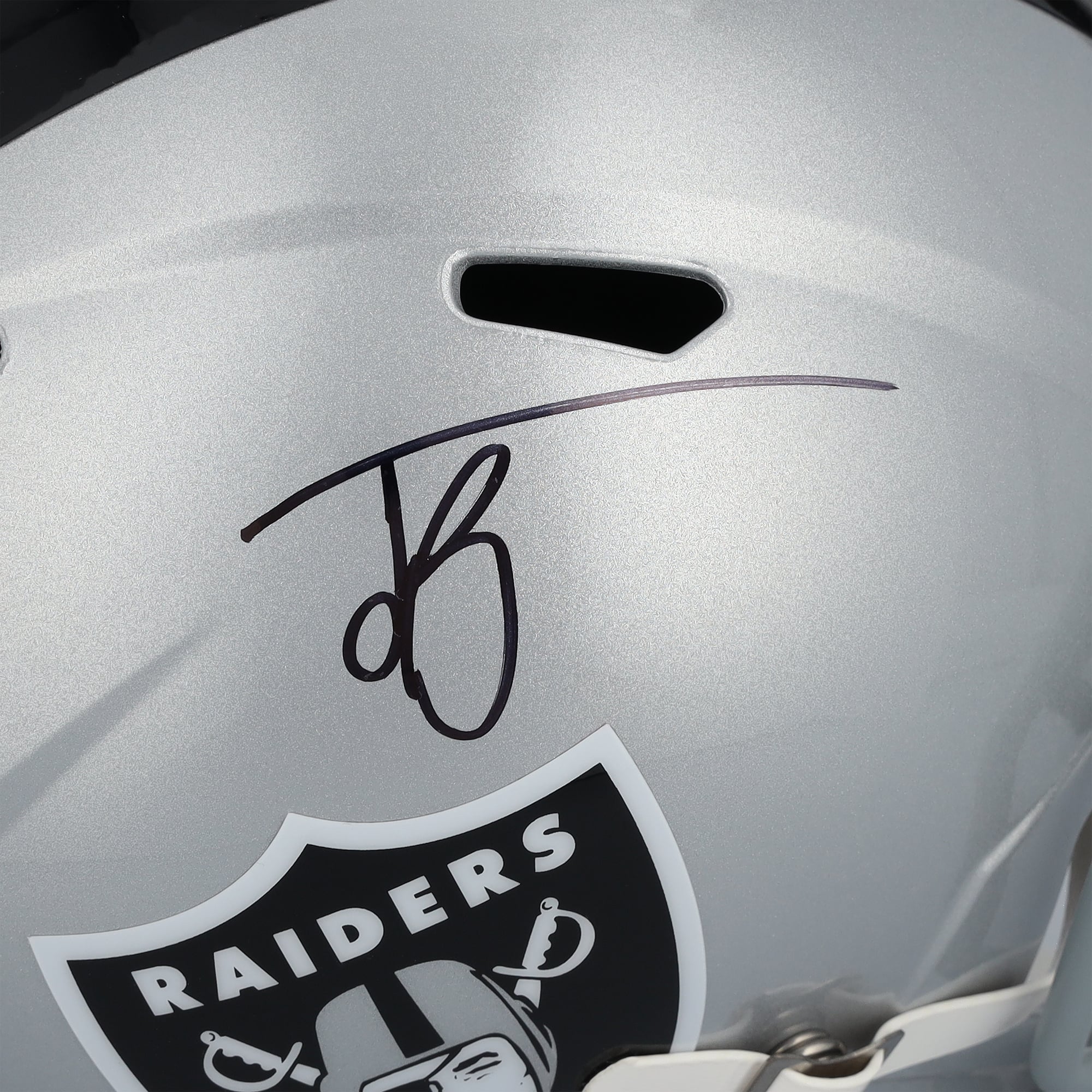 Jack Bech Las Vegas Raiders Autographed Riddell Speed Replica Helmet