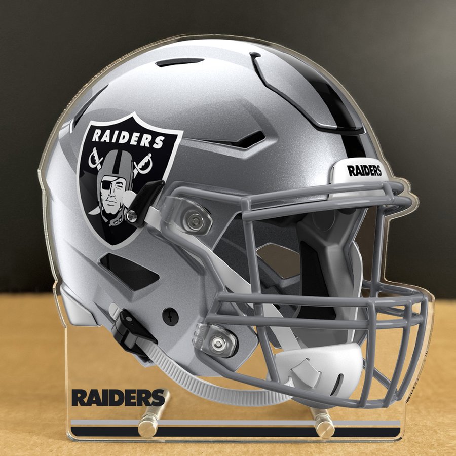 Las Vegas/Oakland Raiders Football Helmet Decal Set - Full Size 3M 20 Mil Vinyl