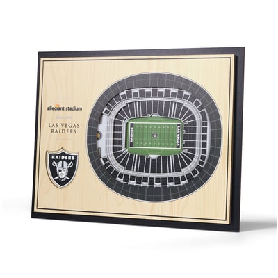 Las Vegas Raiders 13" x 17" 5-Layer StadiumView Wall Art
