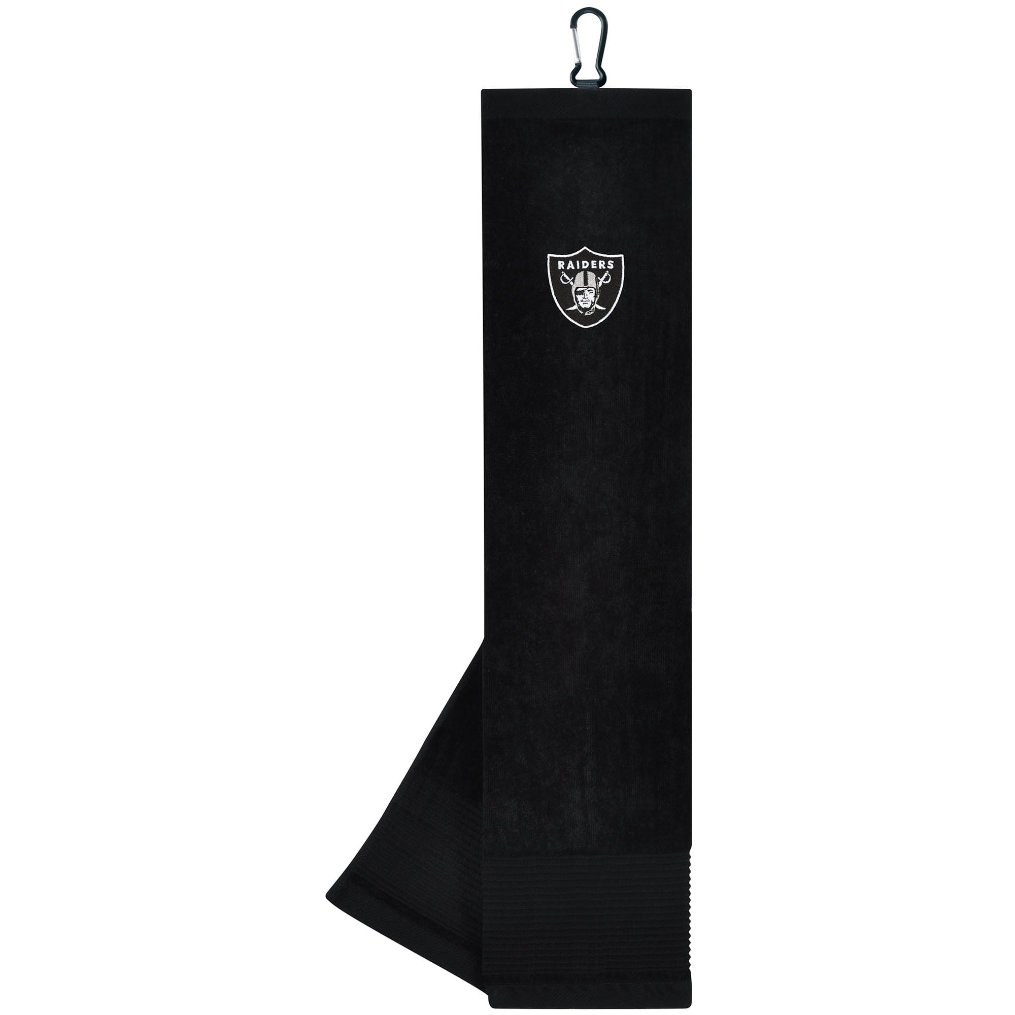 Serviette de toilette Las Vegas Raiders 16" x 24" à trois volets (motif visage et club)