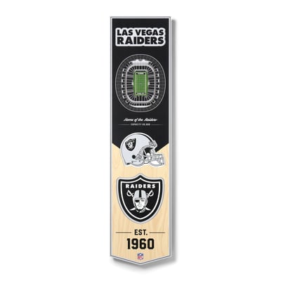 Las Vegas Raiders 8" x 32" 3D StadiumView Banner