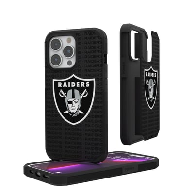 Las Vegas Raiders iPhone Rugged Case with Text Design