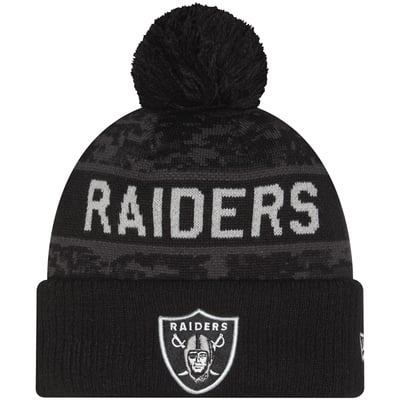 Gorro de punto New Era Salute To Service 2026 del Las Vegas Raiders