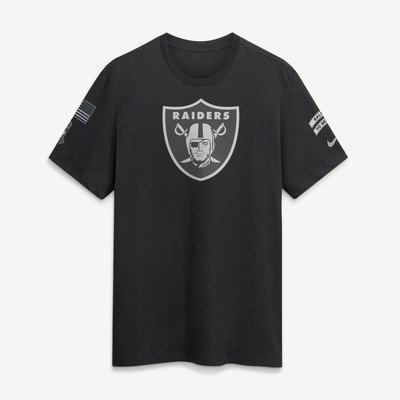 Camiseta de manga corta de tejido slub Nike Salute To Service del Las Vegas Raiders - Hombre