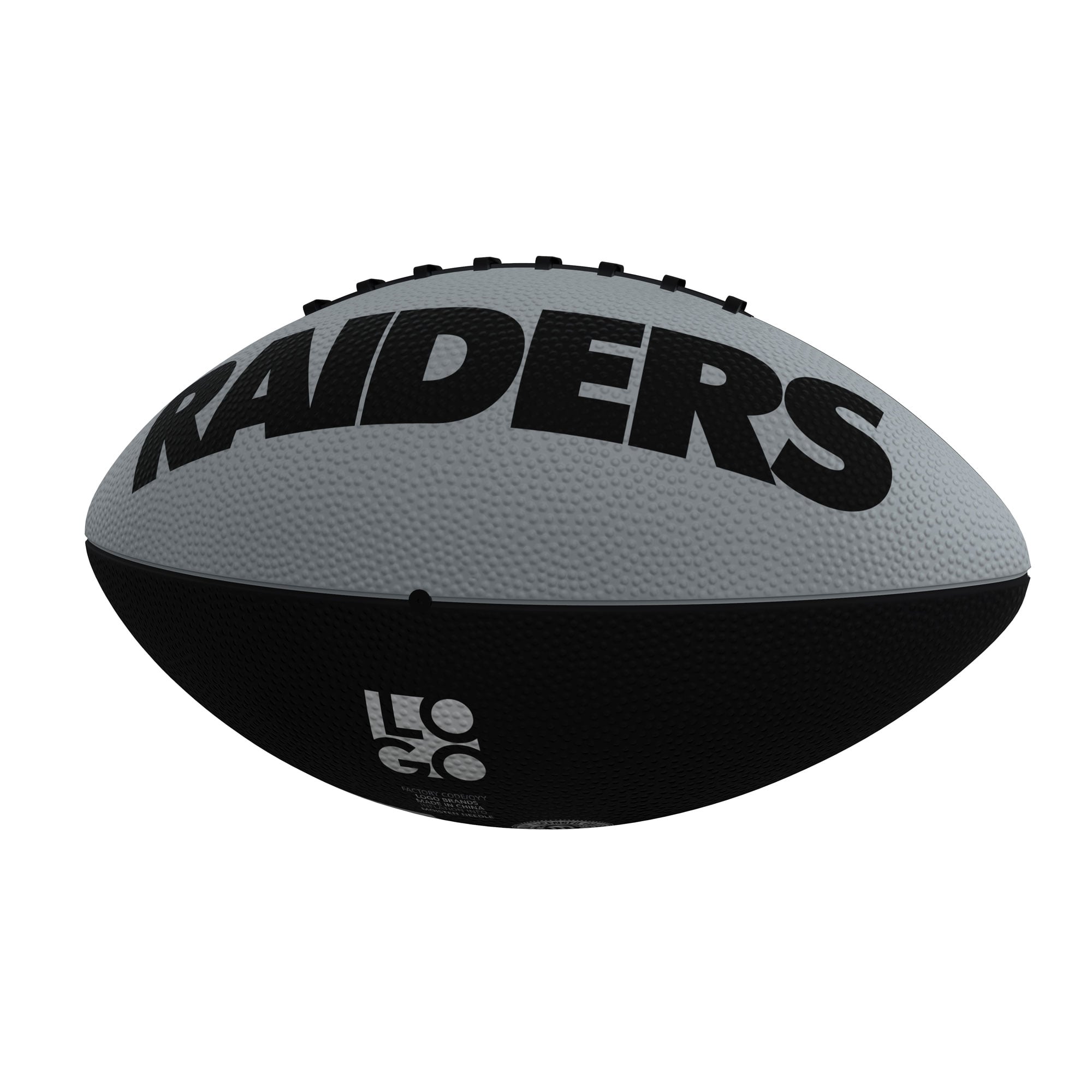 Ballon de football junior avec logo en forme d'hélice des Las Vegas Raiders
