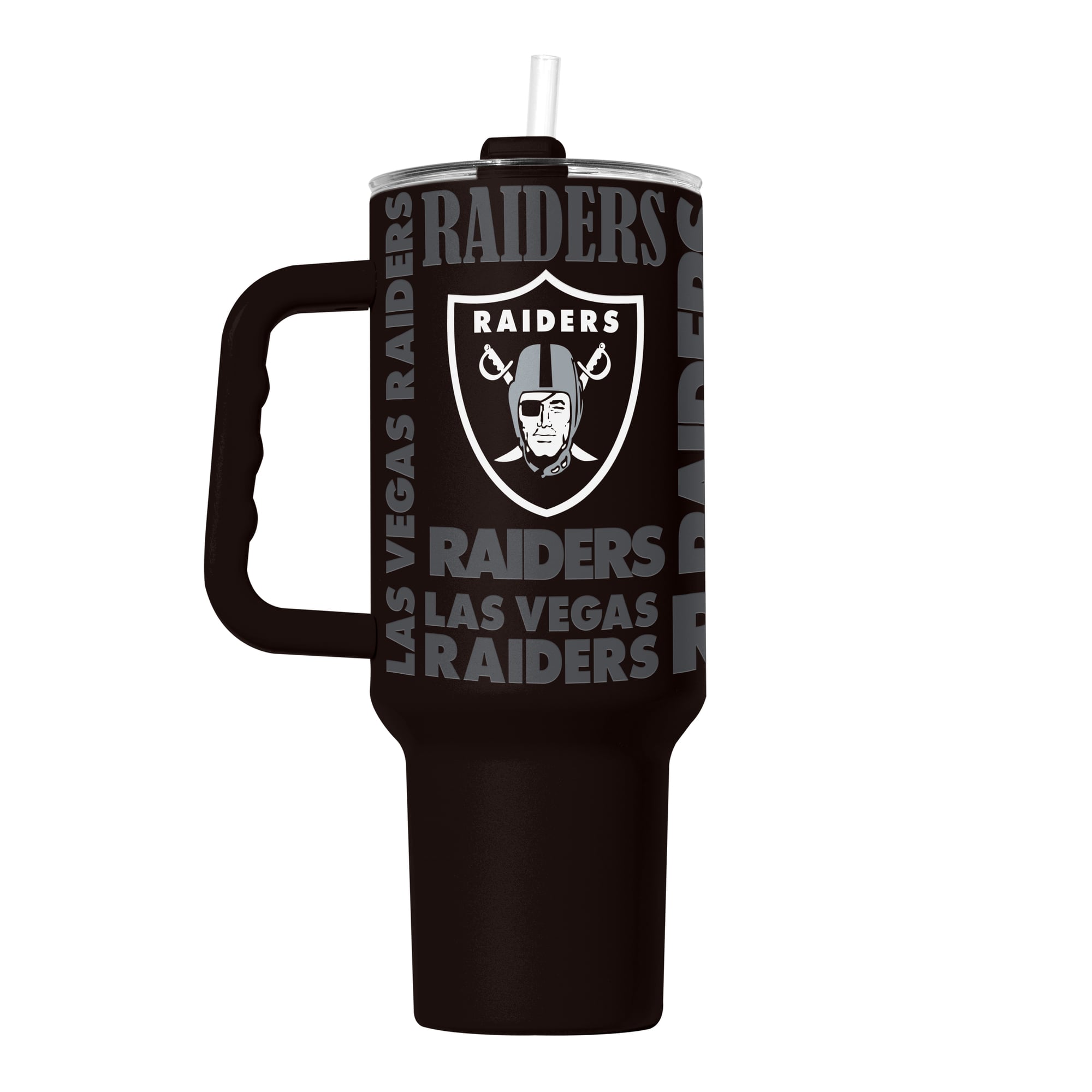 Gobelet isotherme Logo Brands Las Vegas Raiders 40 oz Replay avec revêtement en poudre