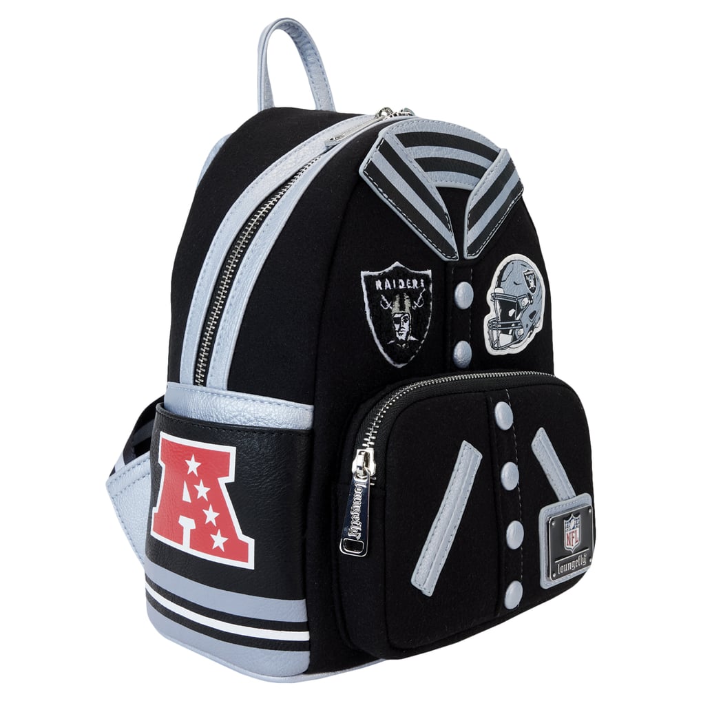 Loungefly Las Vegas Raiders Varsity Mini Backpack display picture 1