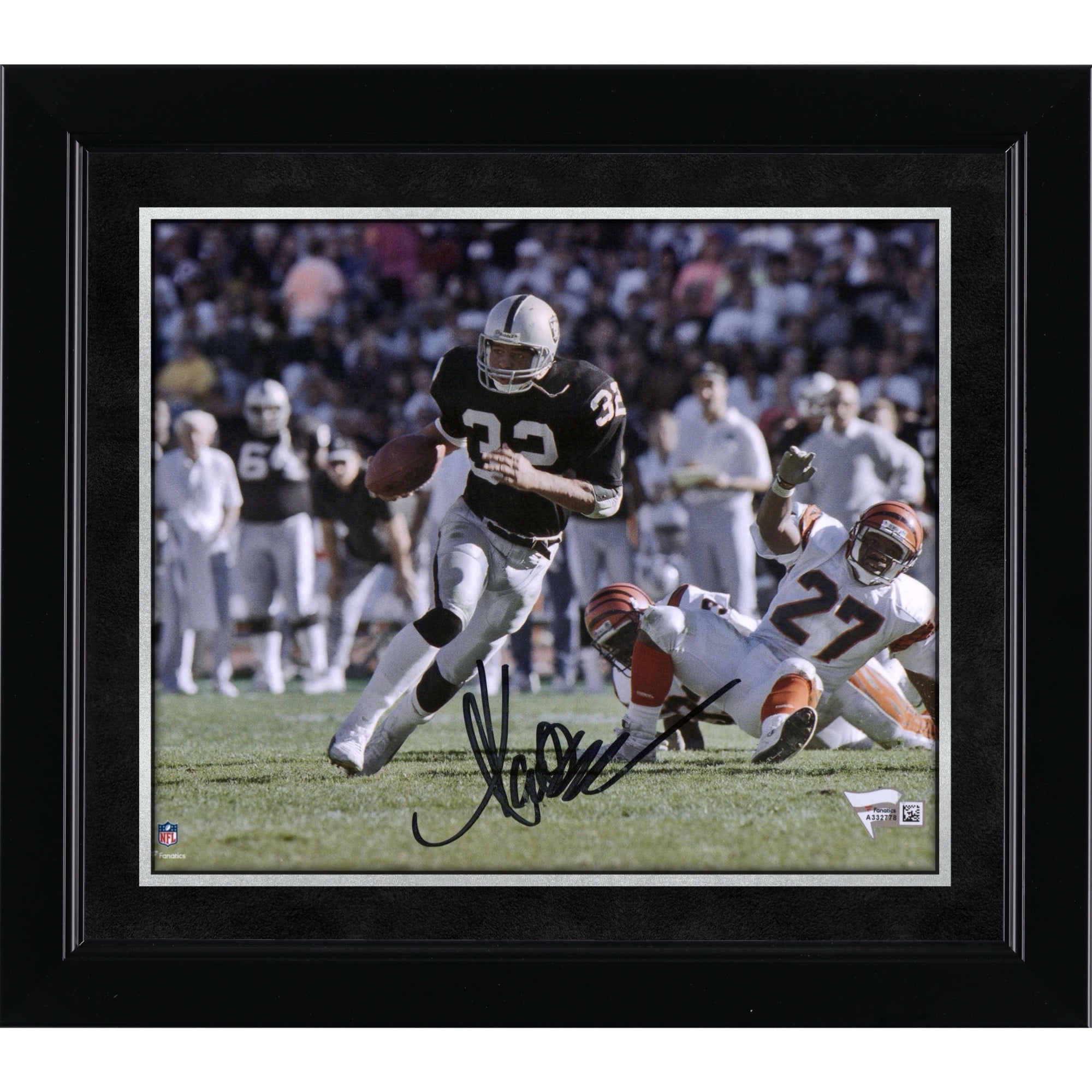Marcus Allen Las Vegas Raiders Autographed 8'' x 10'' vs. Cincinnati Bengals Photograph