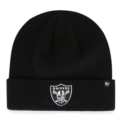 Las Vegas Raiders '47 Primary Basic Cuffed Knit Hat - Black