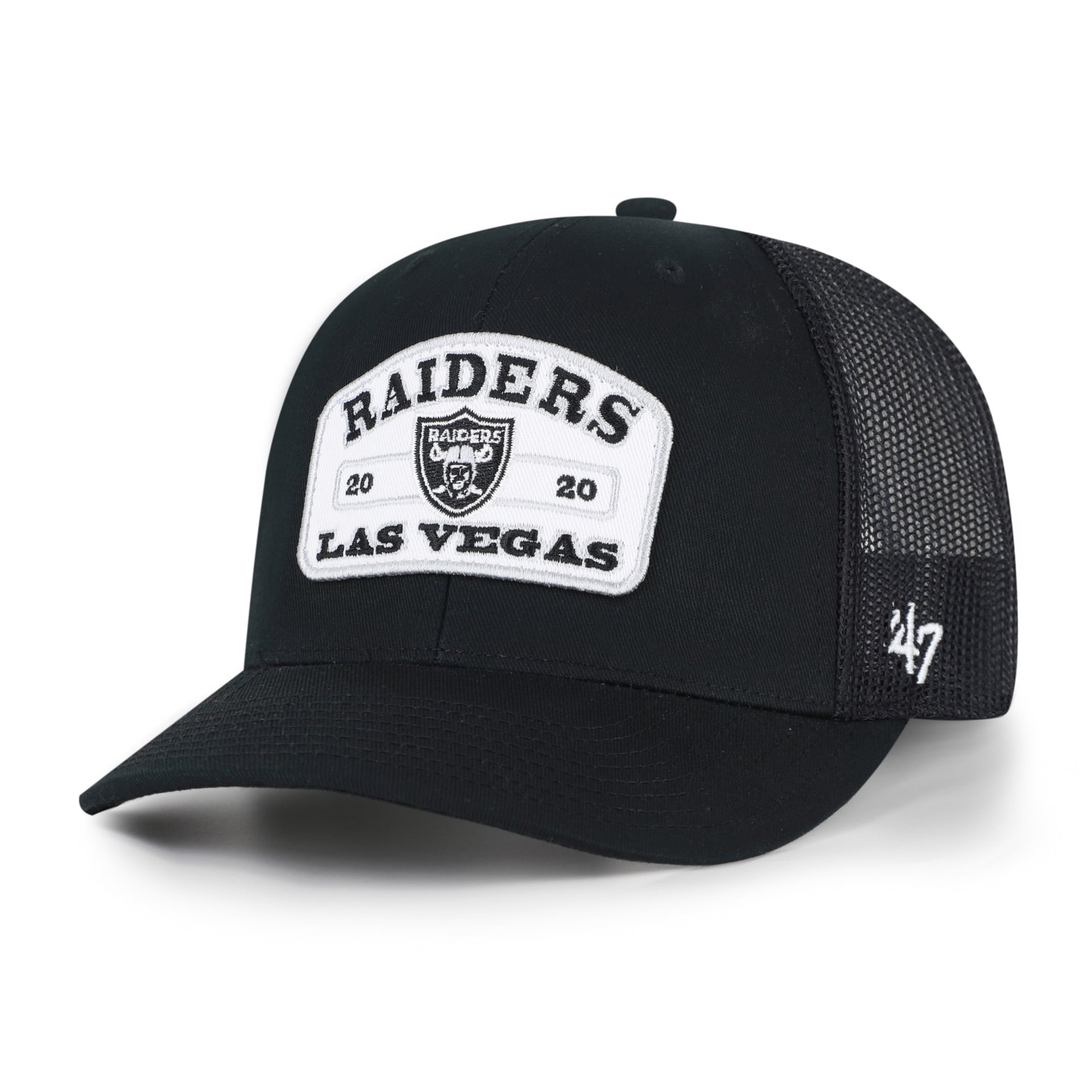 Casquette trucker ajustable '47 Black Las Vegas Raiders Roadway pour homme