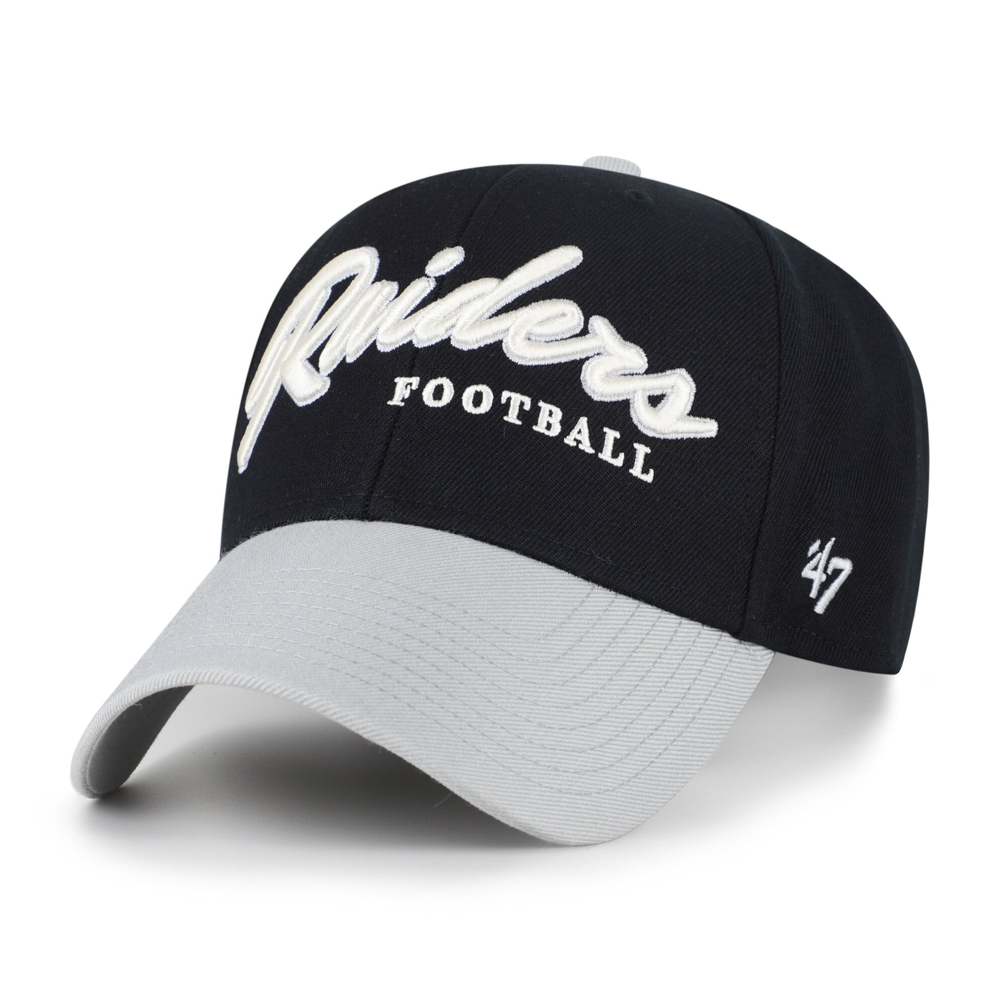 Men's '47 Black Las Vegas Raiders Throwback MVP Adjustable Hat