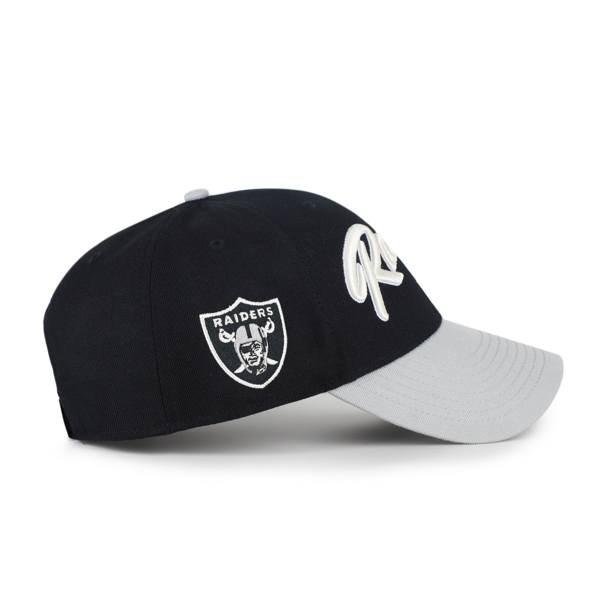 Men's '47 Black Las Vegas Raiders Throwback MVP Adjustable Hat