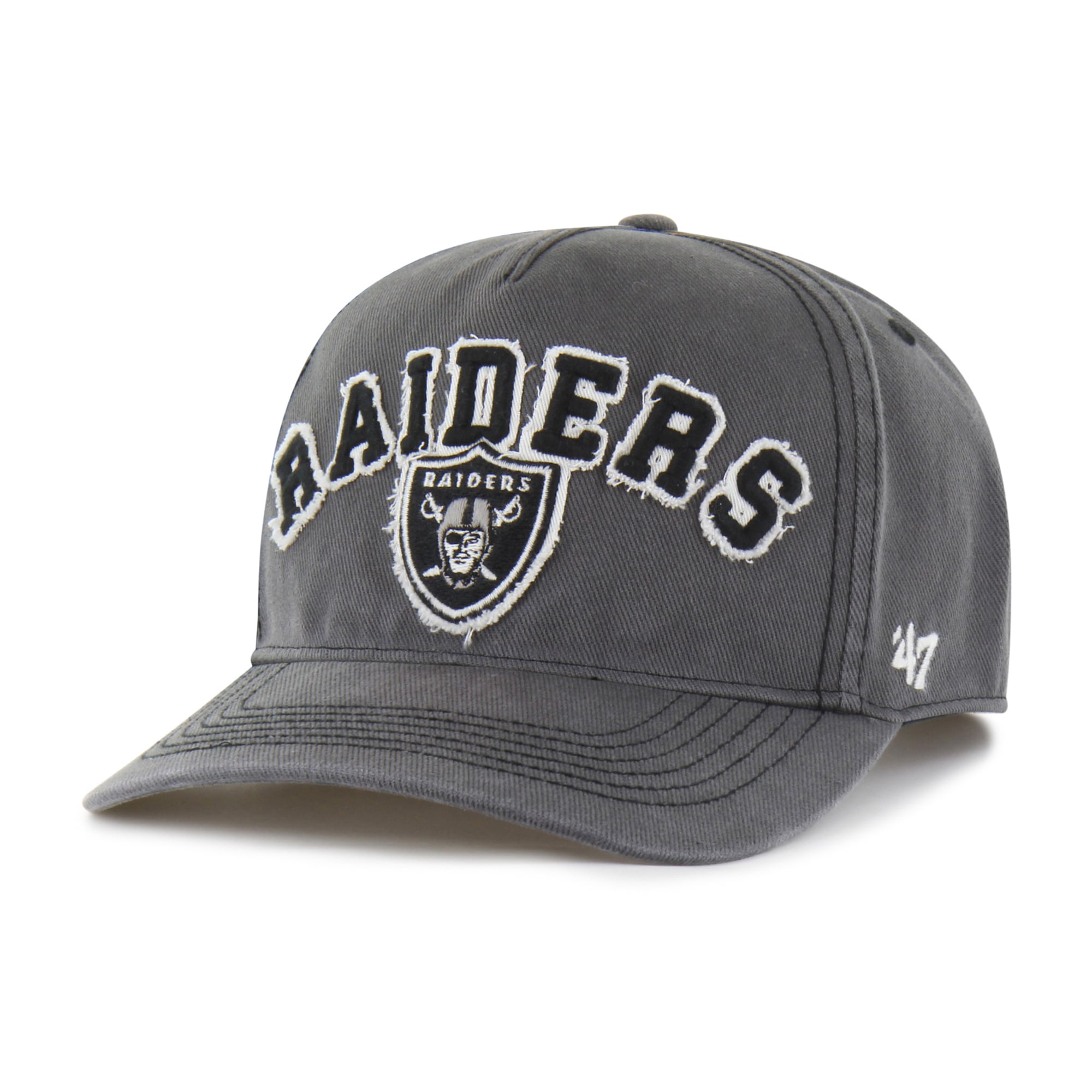 Men's '47 Charcoal Las Vegas Raiders Calderwood Well Worn Hitch Adjustable Hat