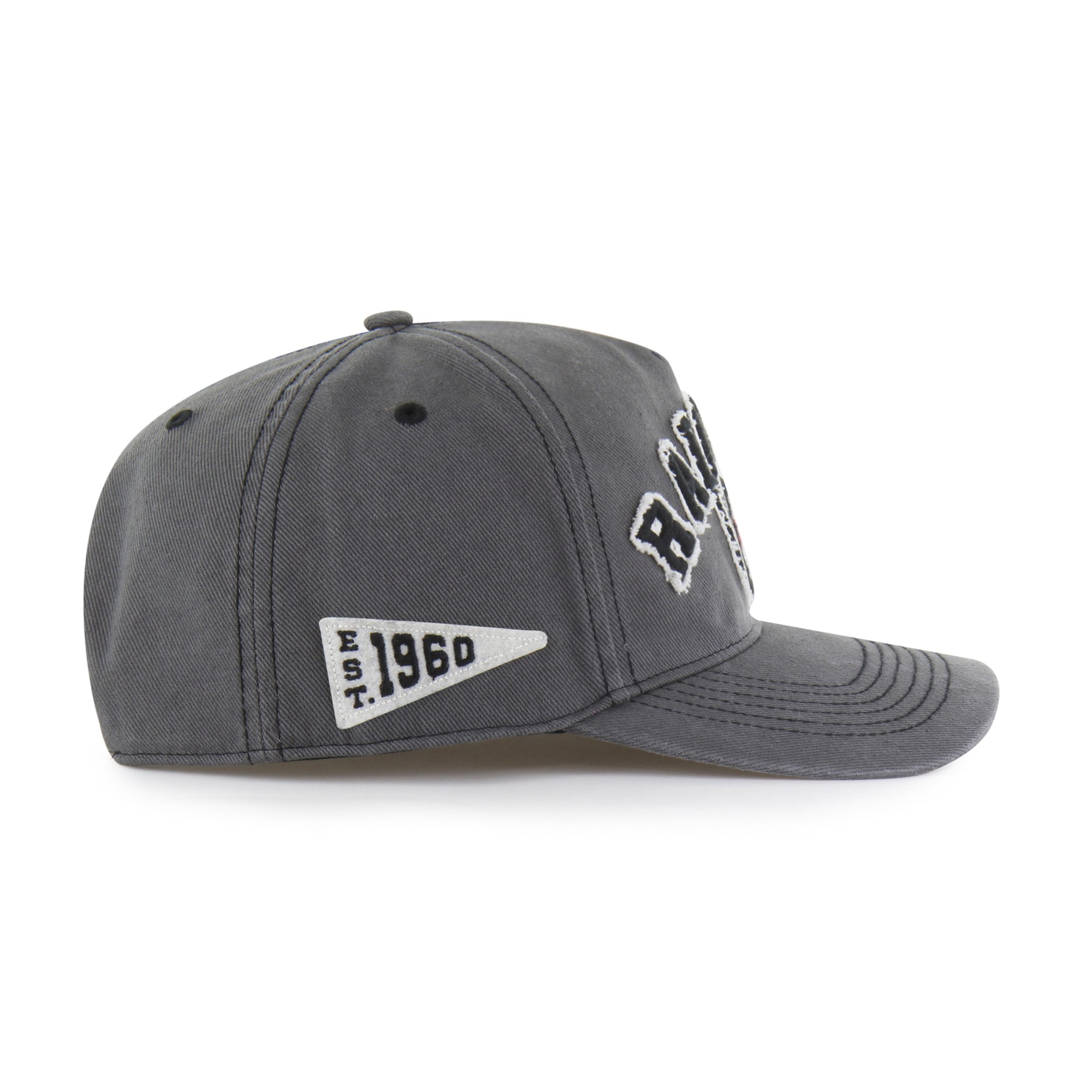 Men's '47 Charcoal Las Vegas Raiders Calderwood Well Worn Hitch Adjustable Hat