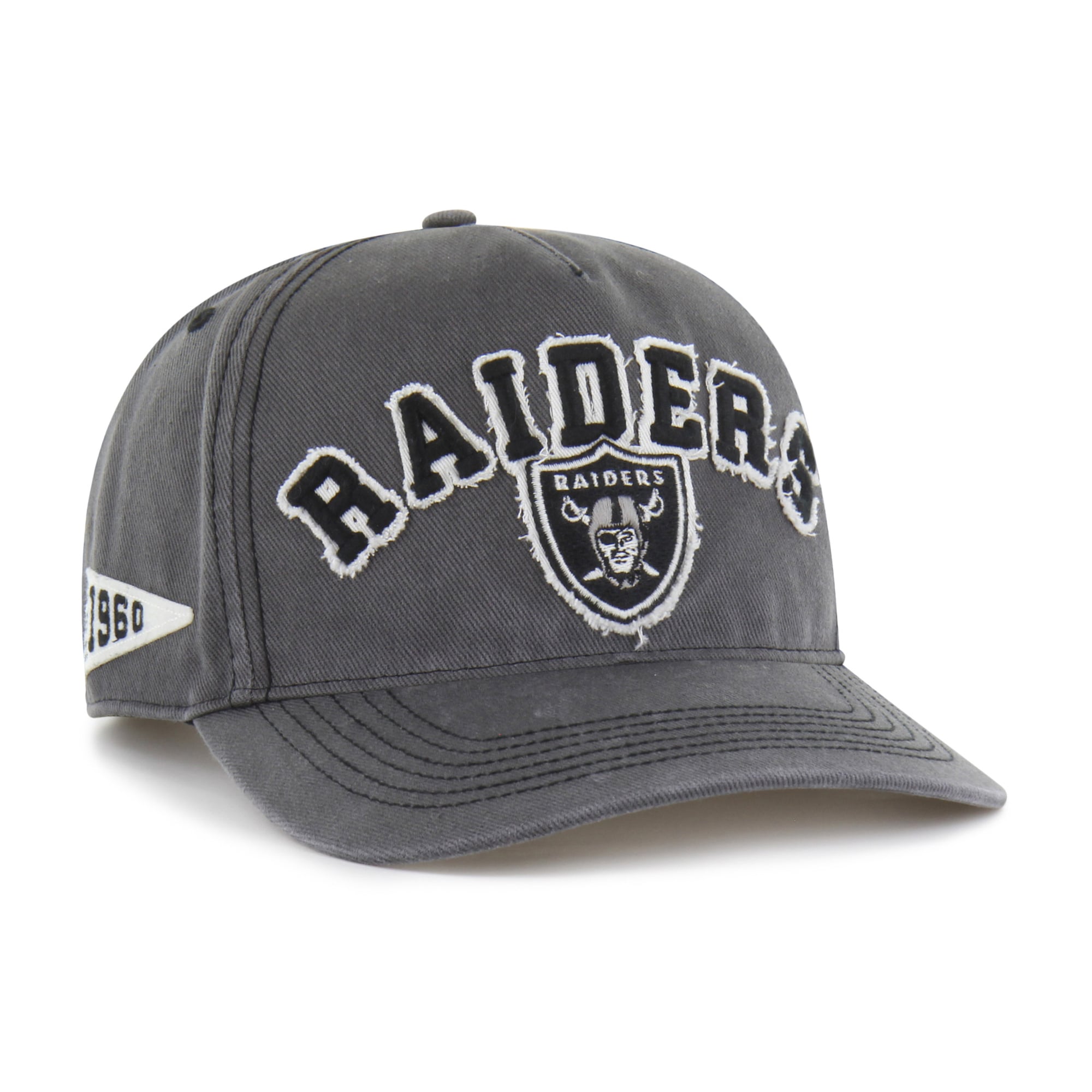 Men's '47 Charcoal Las Vegas Raiders Calderwood Well Worn Hitch Adjustable Hat