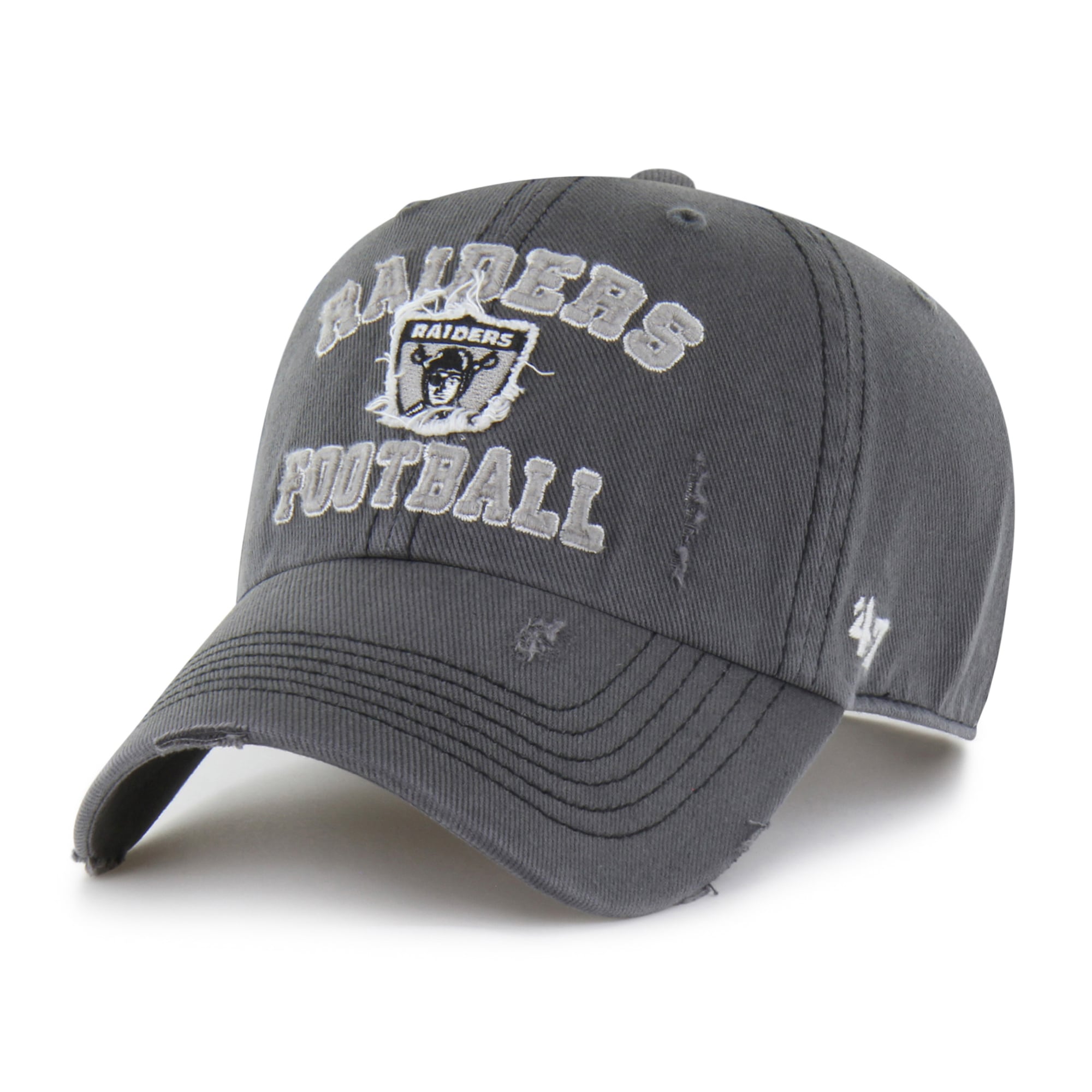 Casquette ajustable Seymoore Clean Up '47 Charcoal Las Vegas Raiders pour homme