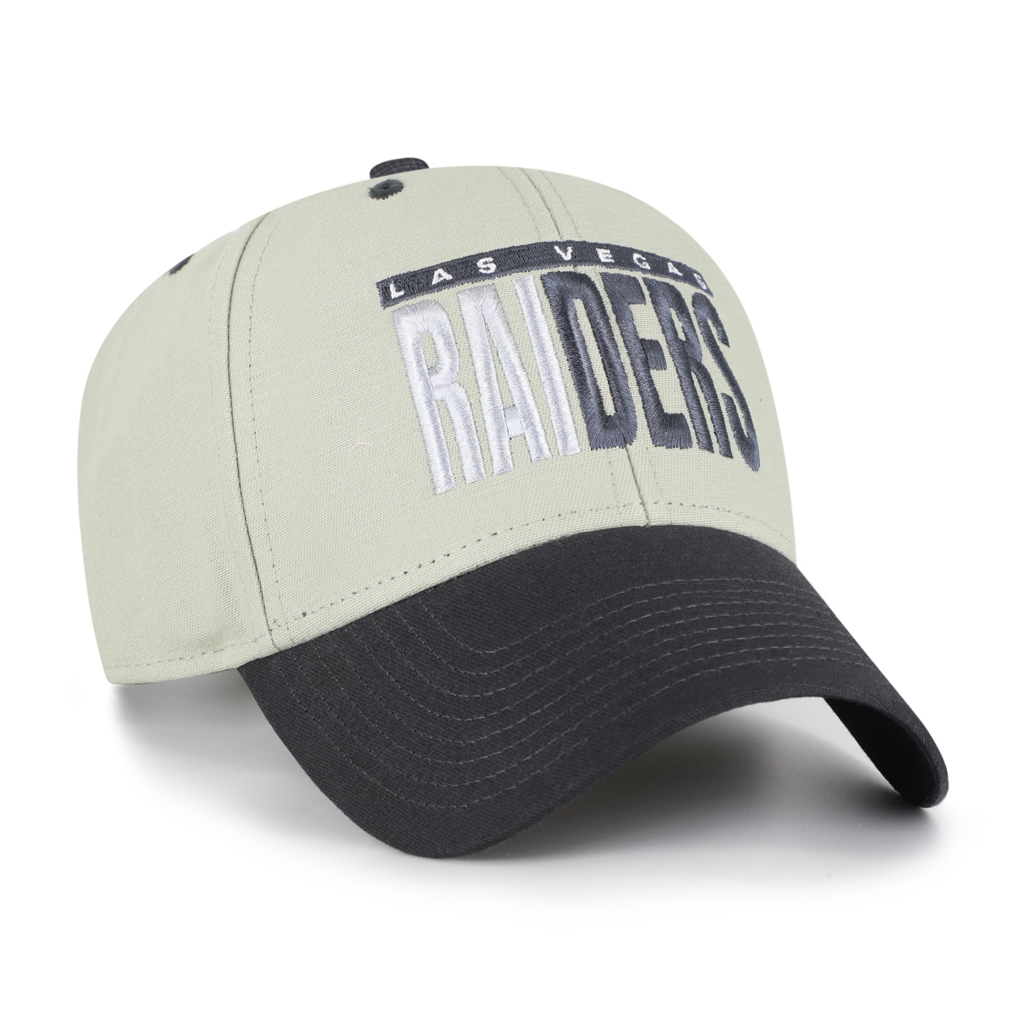 Casquette ajustable pour homme '47 Las Vegas Raiders, gris/noir, inscription demi-bloc MVP