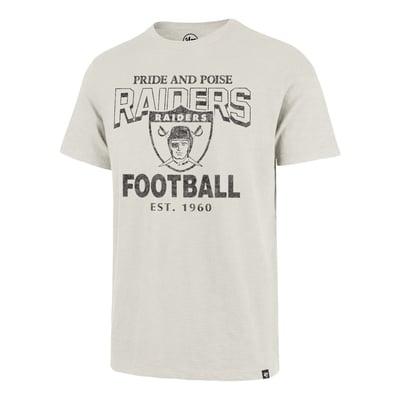  Las Vegas Raiders '47 Head On Scrum Slub T-Shirt - Natural