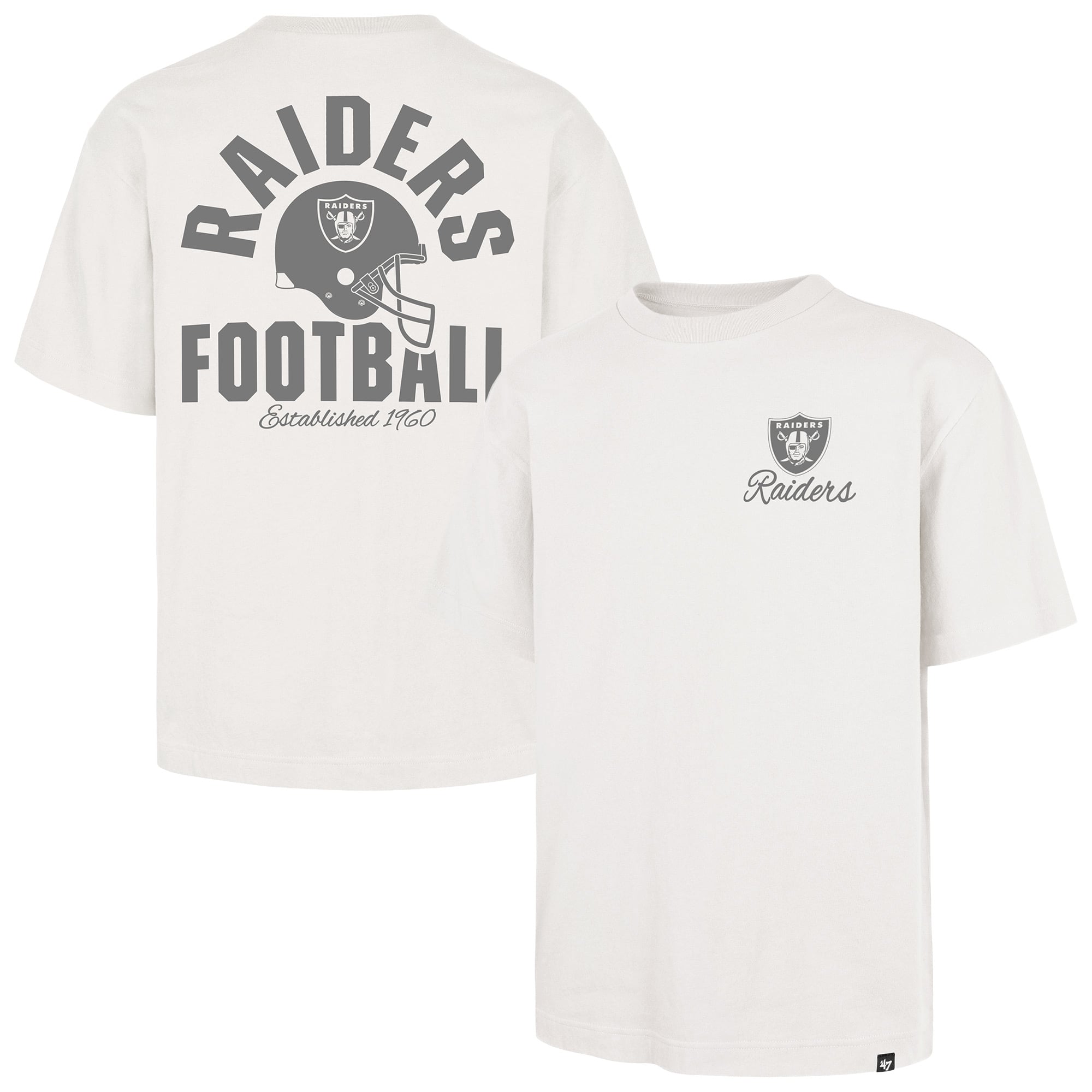 T-shirt homme '47 Off White Las Vegas Raiders Photon Dust Foundation
