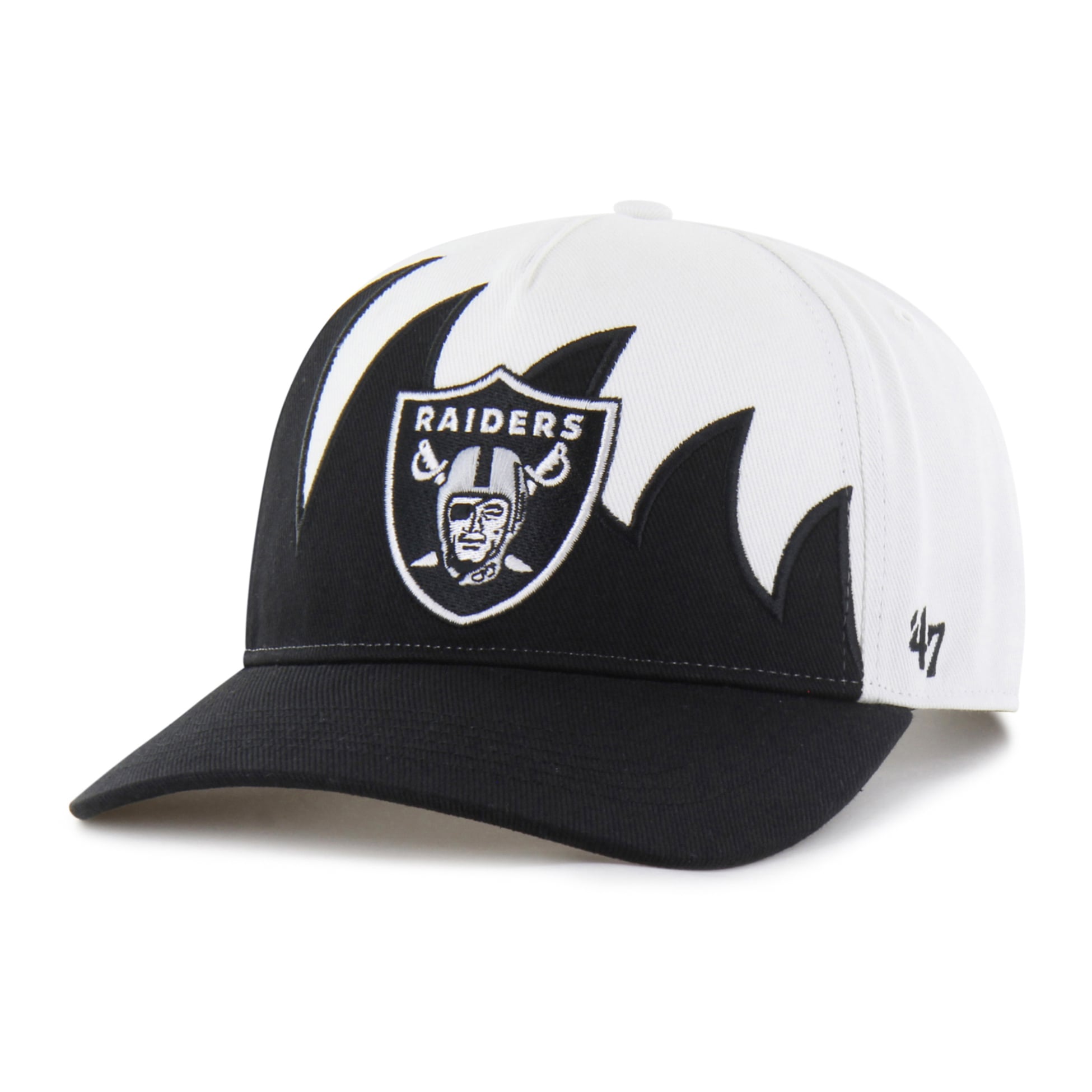 Men's '47 White Las Vegas Raiders Jagged Hitch Adjustable Hat