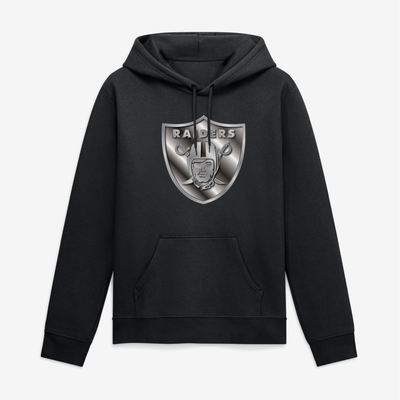 Las Vegas Raiders Big & Tall Metallic Mascot Hoodie - Black