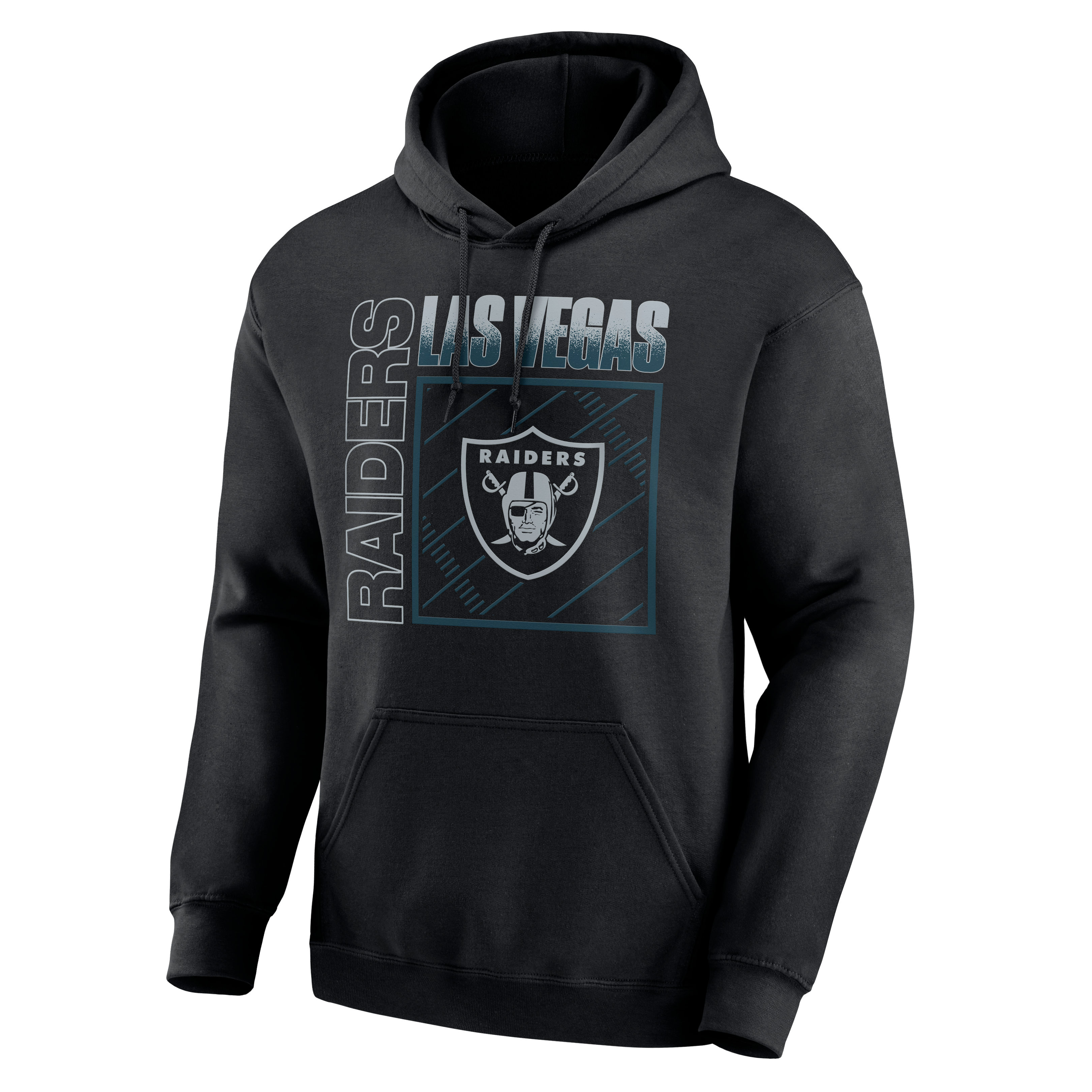 Men's Black Las Vegas Raiders Home Field Pop Personalized Name & Number Hoodie