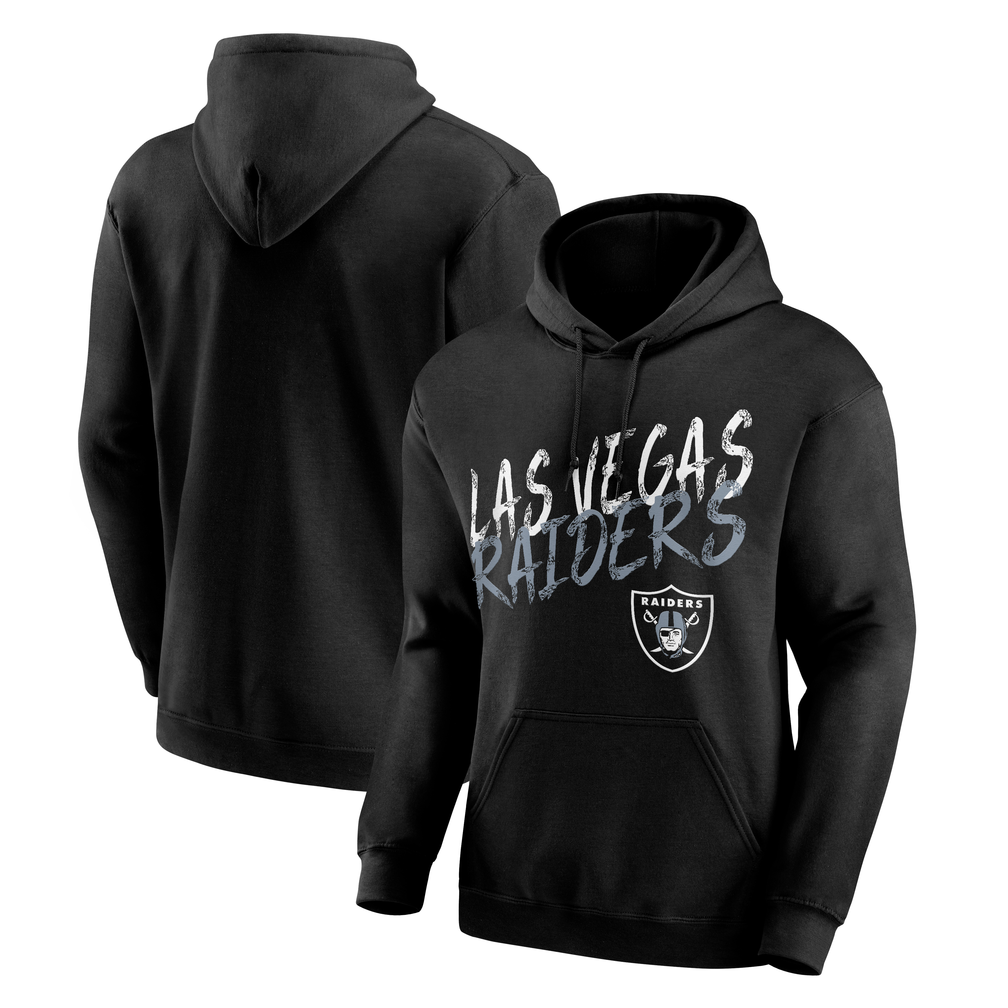 Sweat à capuche noir pour homme Las Vegas Raiders Hustle