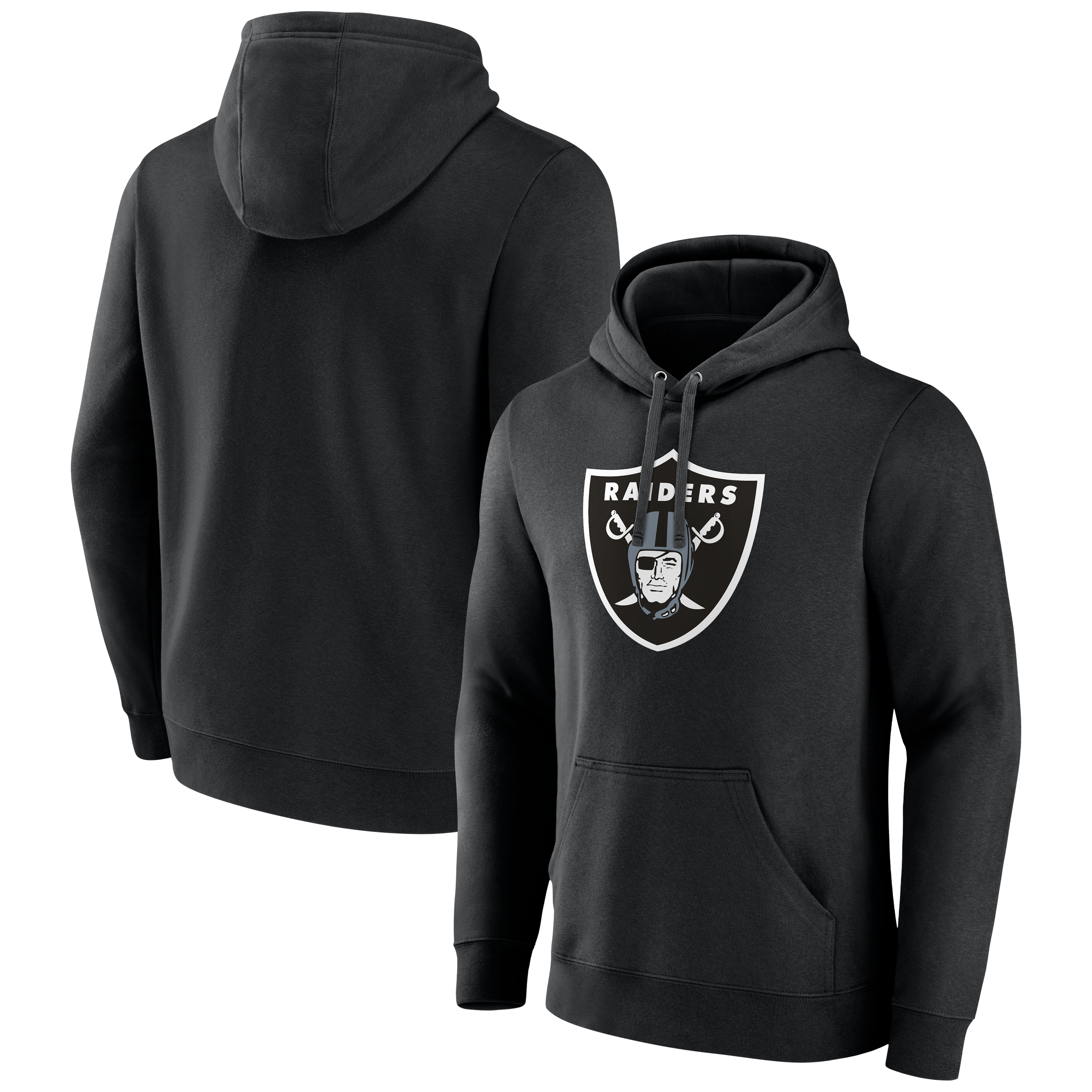 Men's Black Las Vegas Raiders Primary Logo Hoodie