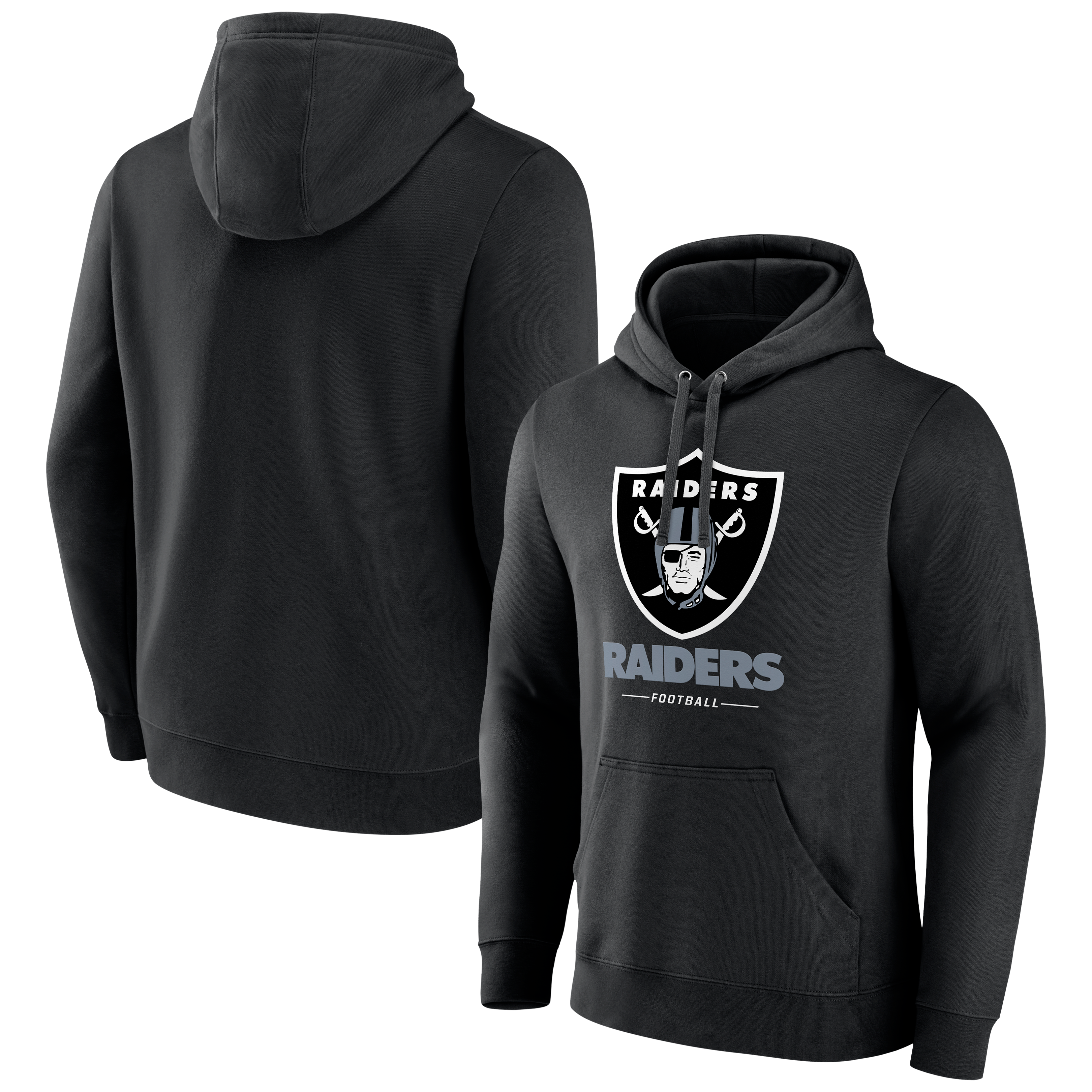 Men's Black Las Vegas Raiders Team Lockup Hoodie