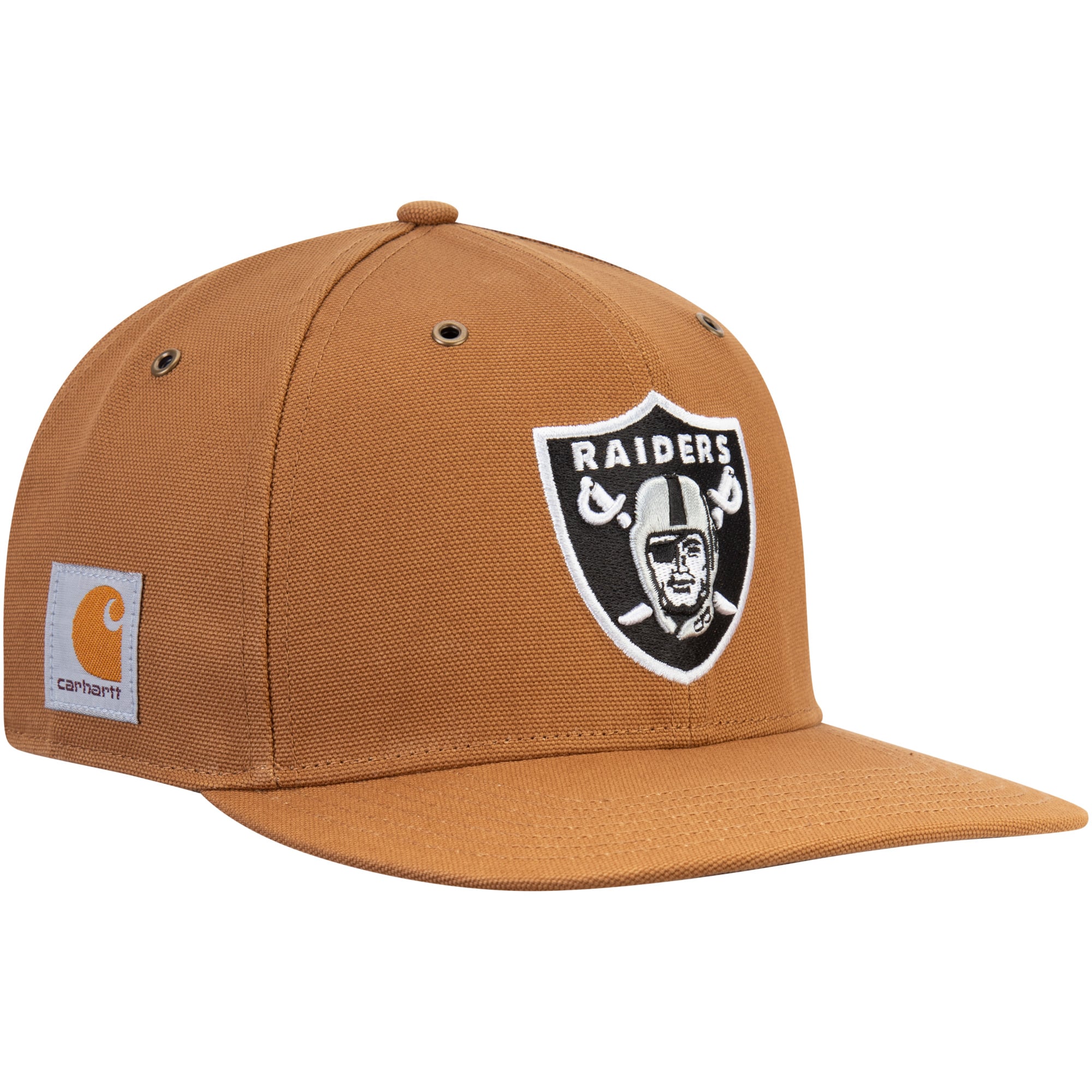 Las Vegas Raiders Carhartt x '47 Captain Snapback Hat - Brown