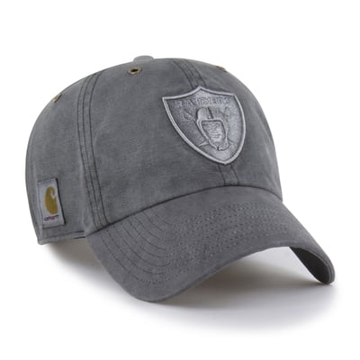 Las Vegas Raiders Dyed Clean Up Adjustable Hat - Charcoal