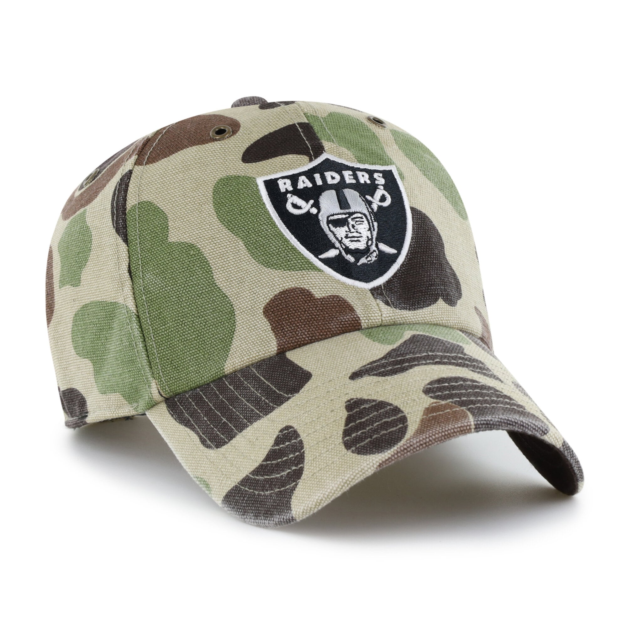 Casquette ajustable Carhartt x '47 Duck Camo Las Vegas Raiders Clean Up pour homme