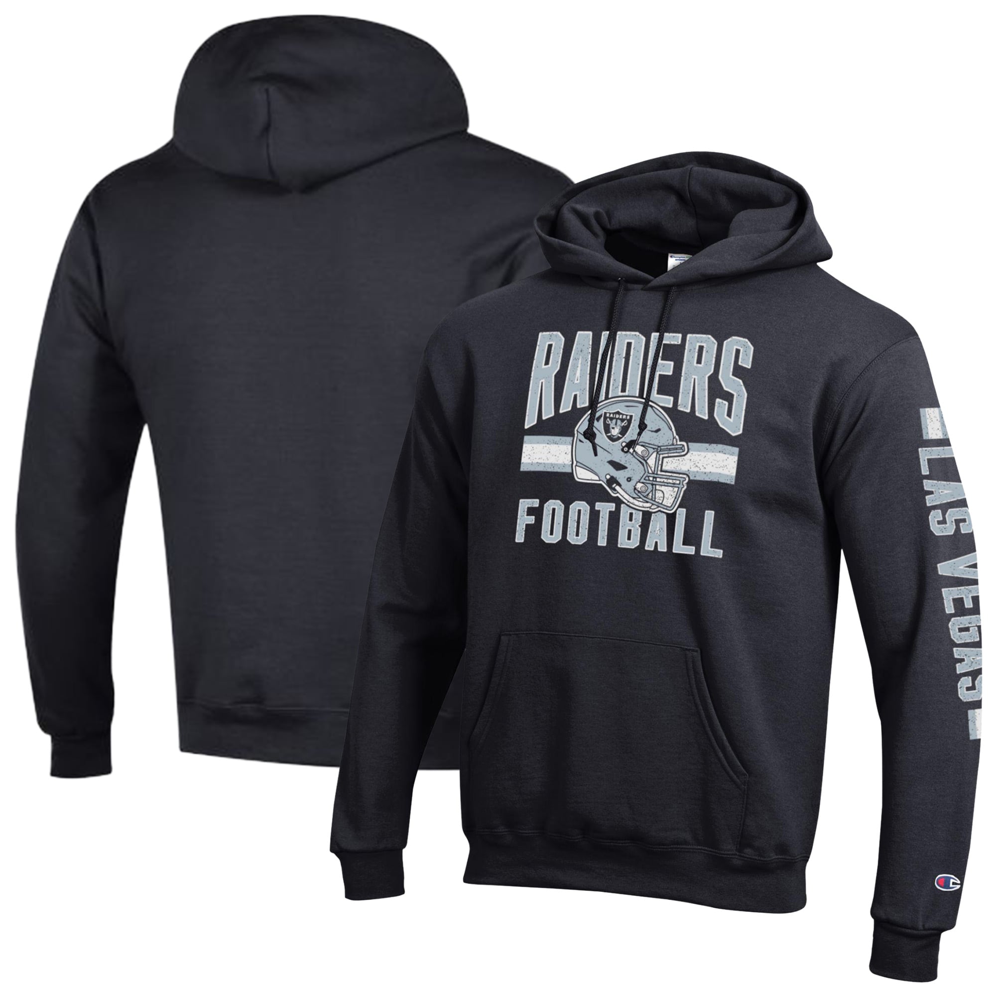 Men's Champion  Black Las Vegas Raiders Powerblend Hoodie