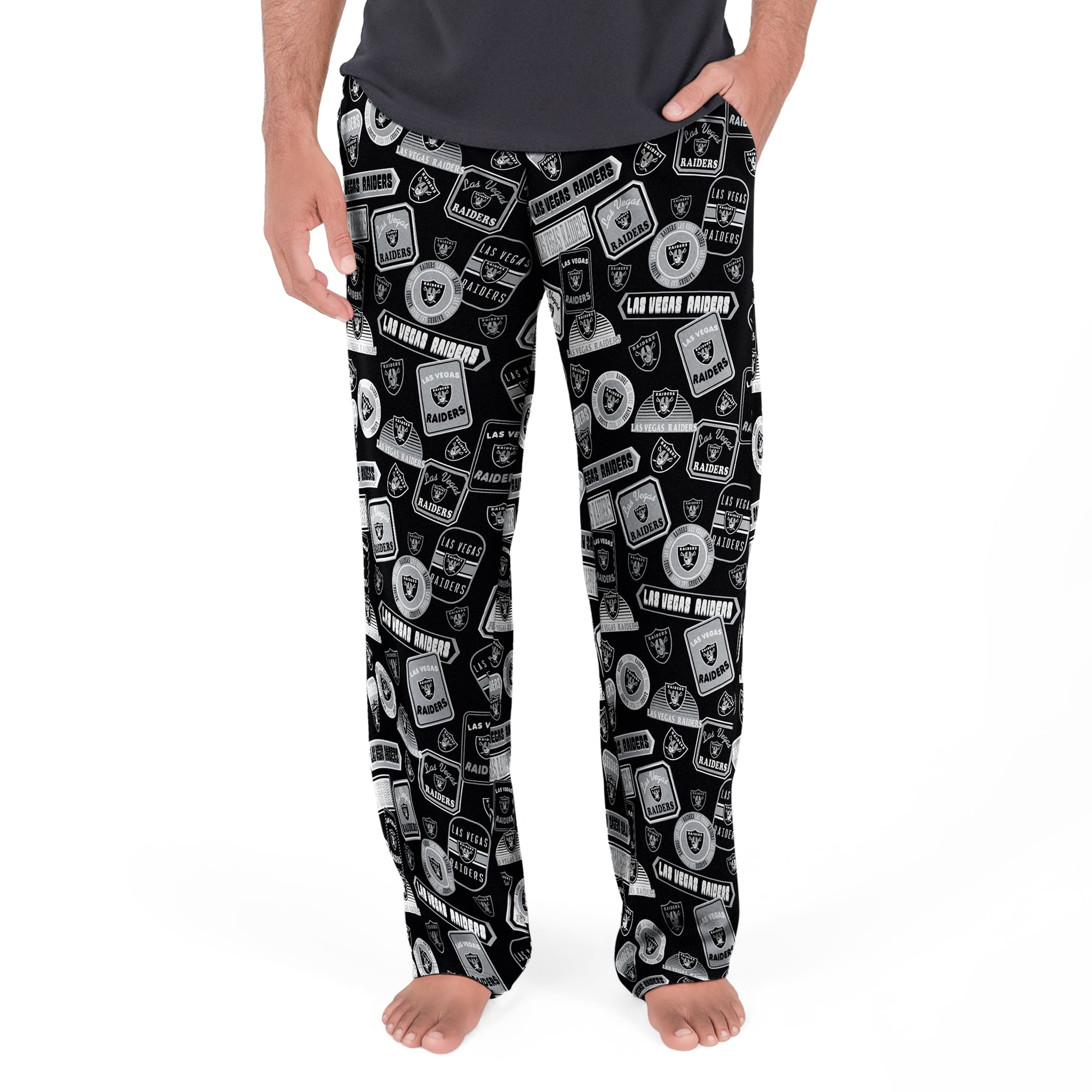 Men's Concepts Sport Black Las Vegas Raiders Grady Sleep Pants