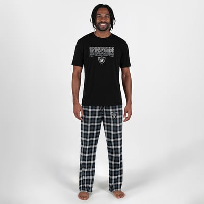 Las Vegas Raiders Concepts Sport Highland Sleep Set - Black
