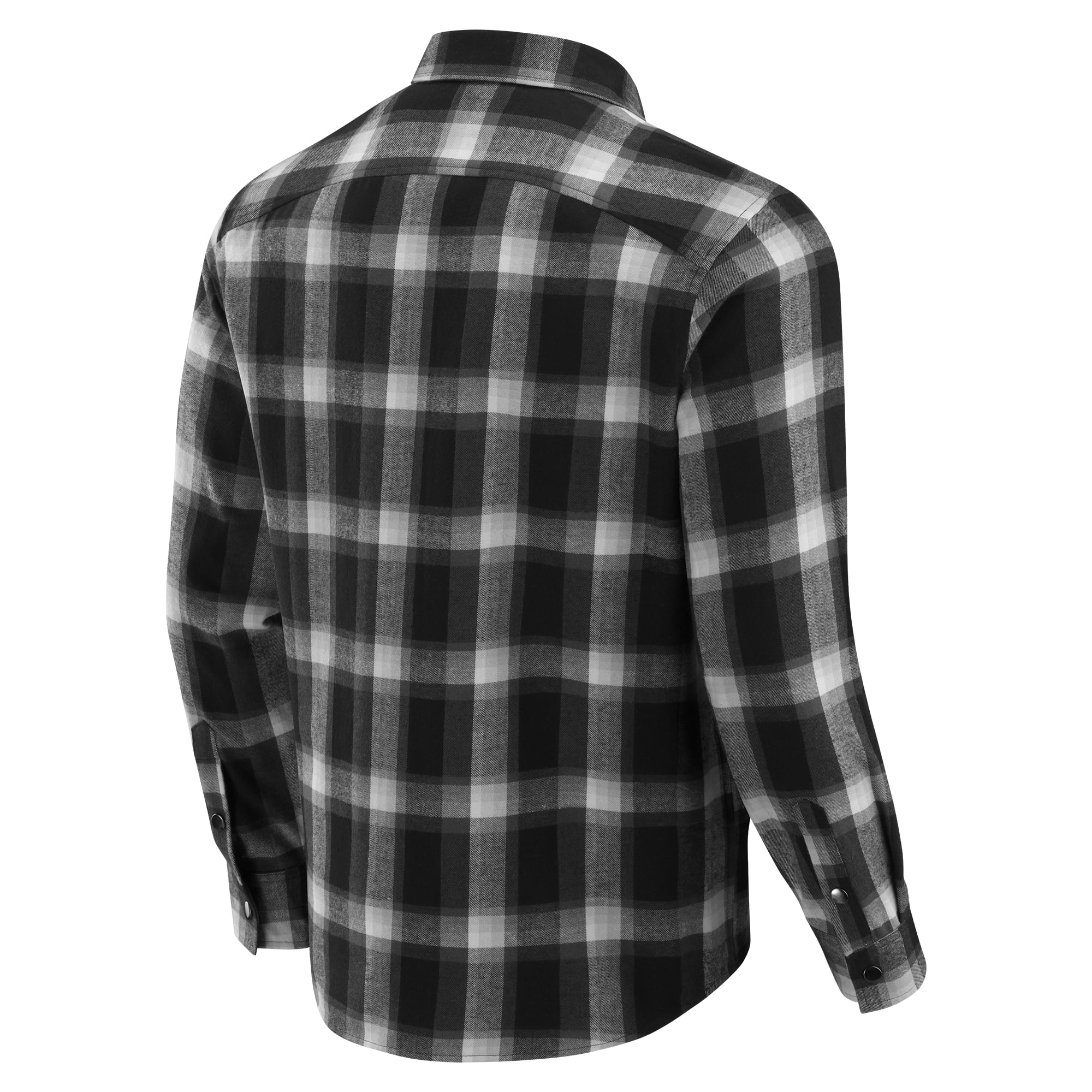 Chemise à carreaux en flanelle noire boutons-pression pour homme de la collection Darius Rucker par Fanatics des Las Vegas Raiders